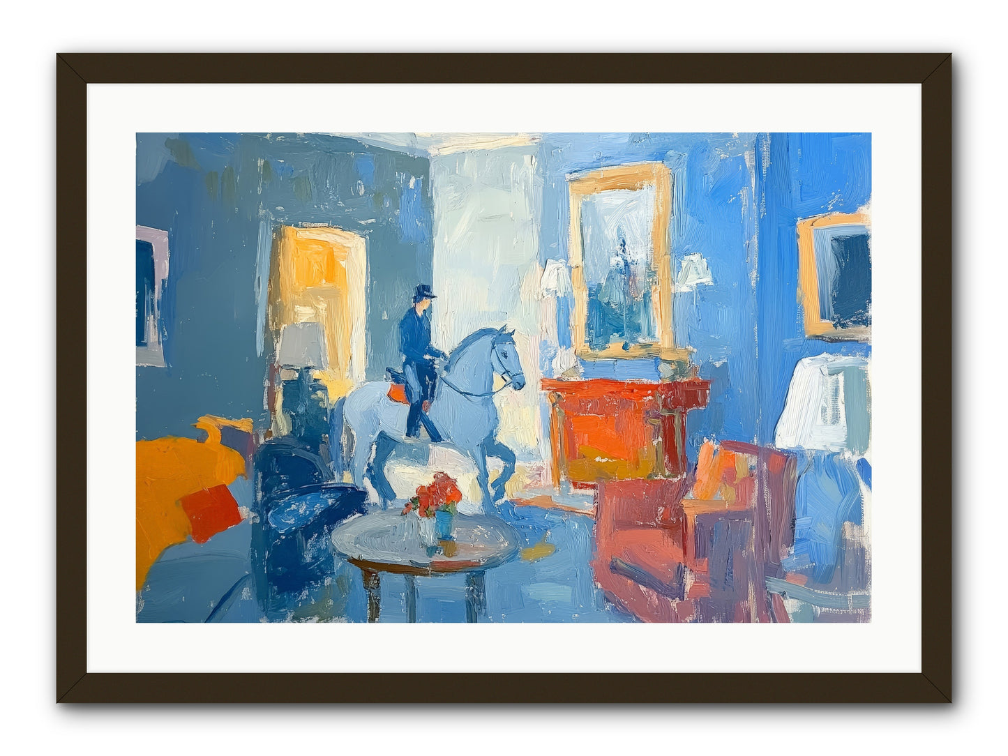 Silver Morning -- Framed Print - Black 30x20