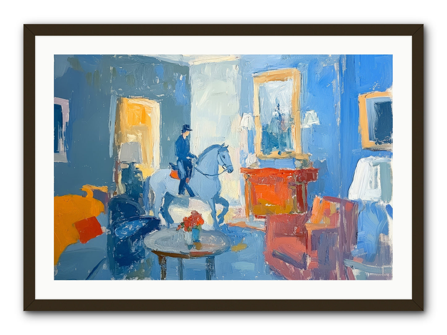 Silver Morning -- Framed Print - Black 36x24