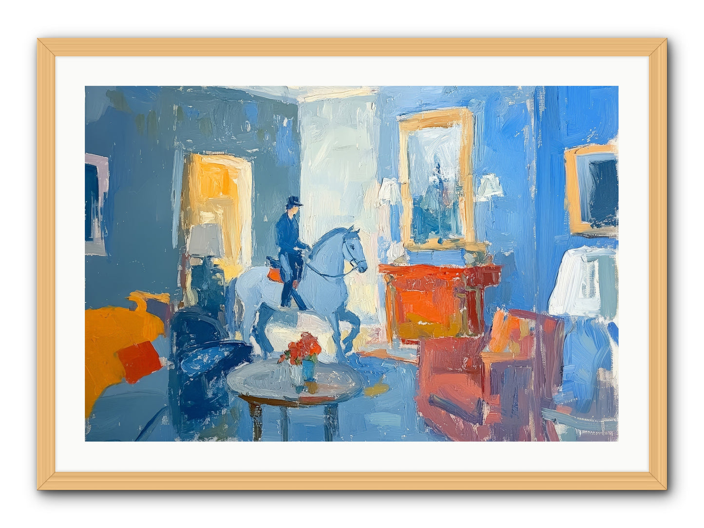 Silver Morning -- Framed Print - Natural 36x24