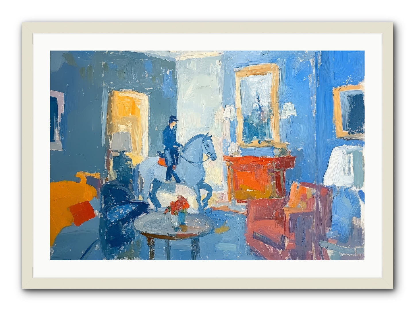 Silver Morning -- Framed Print - White 36x24