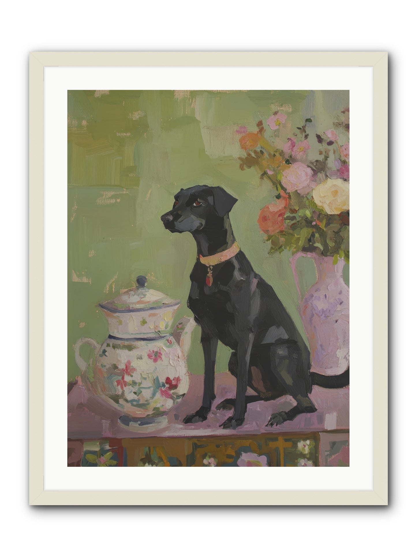 Silver Spoon -- Framed Print - White 24x32