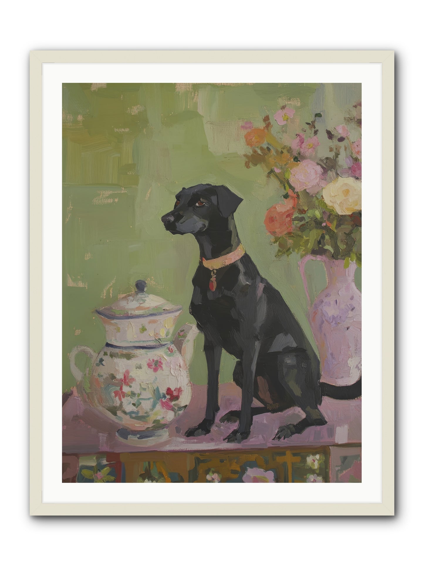 Silver Spoon -- Framed Print - White 30x40