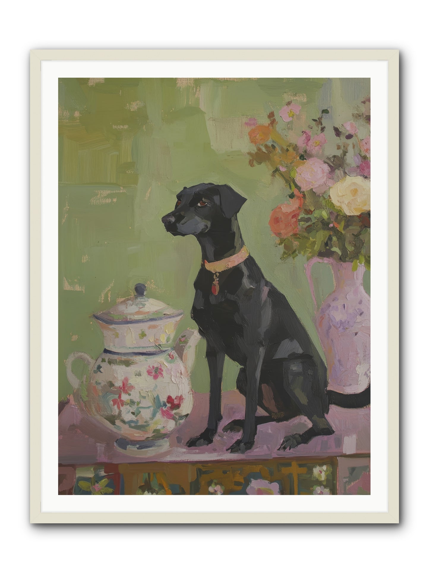 Silver Spoon -- Framed Print - White 36x48
