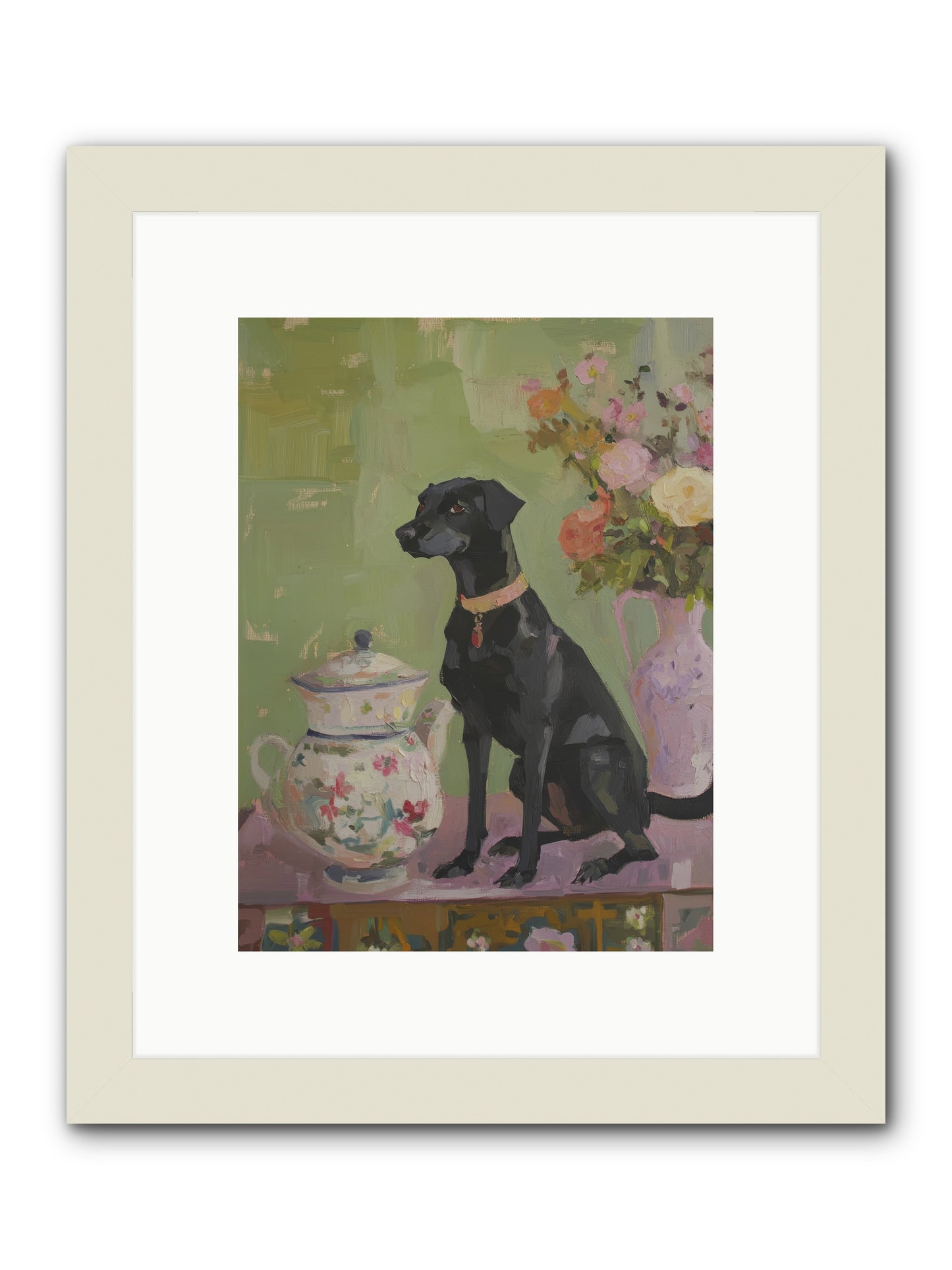 Silver Spoon -- Framed Print - White 9x12