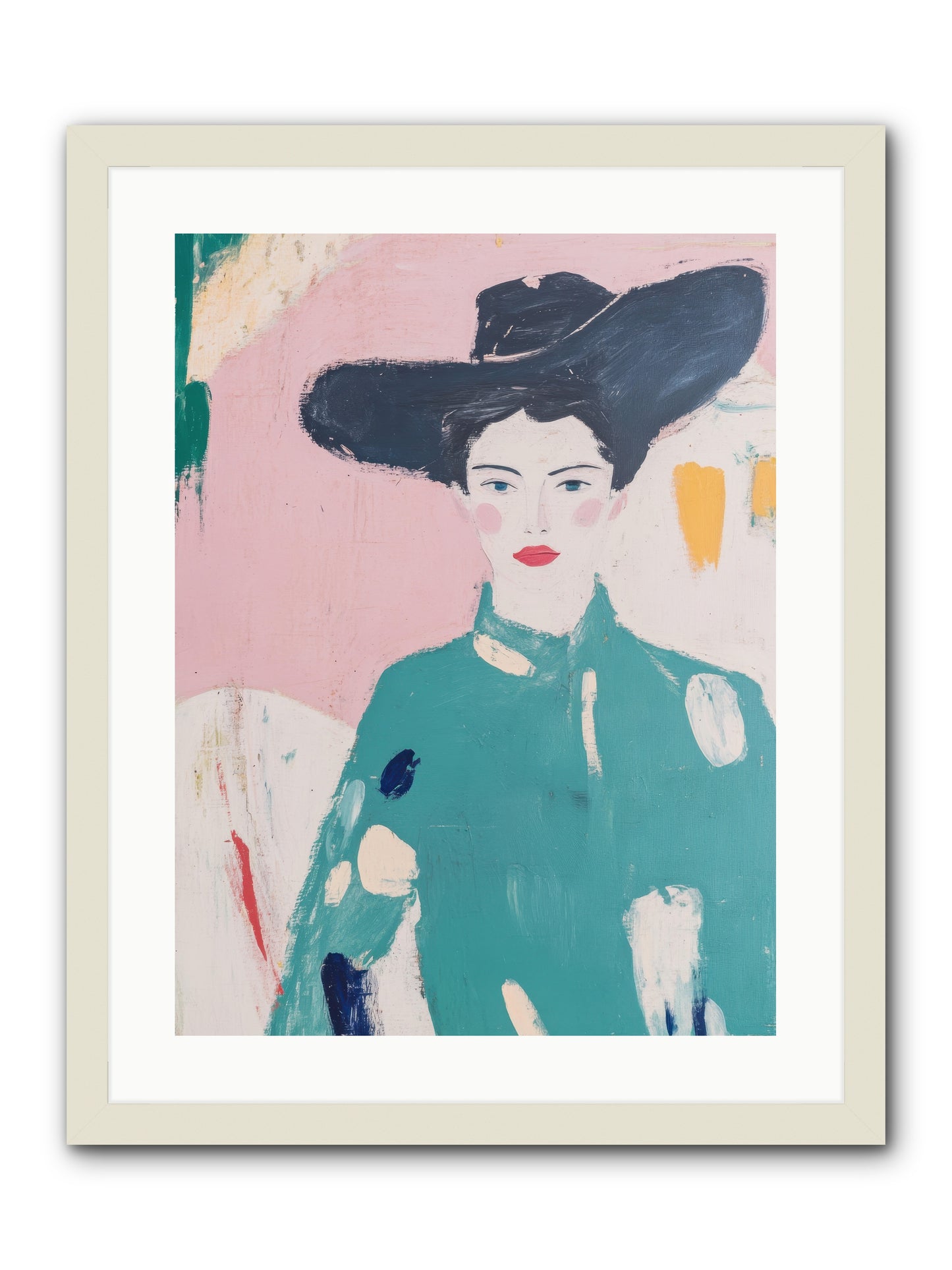 Silver Spur Starlet -- Framed Print - White 18x24