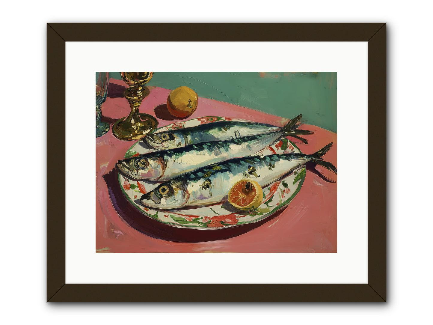 Silver Storm Feast -- Framed Print - Black 16x12