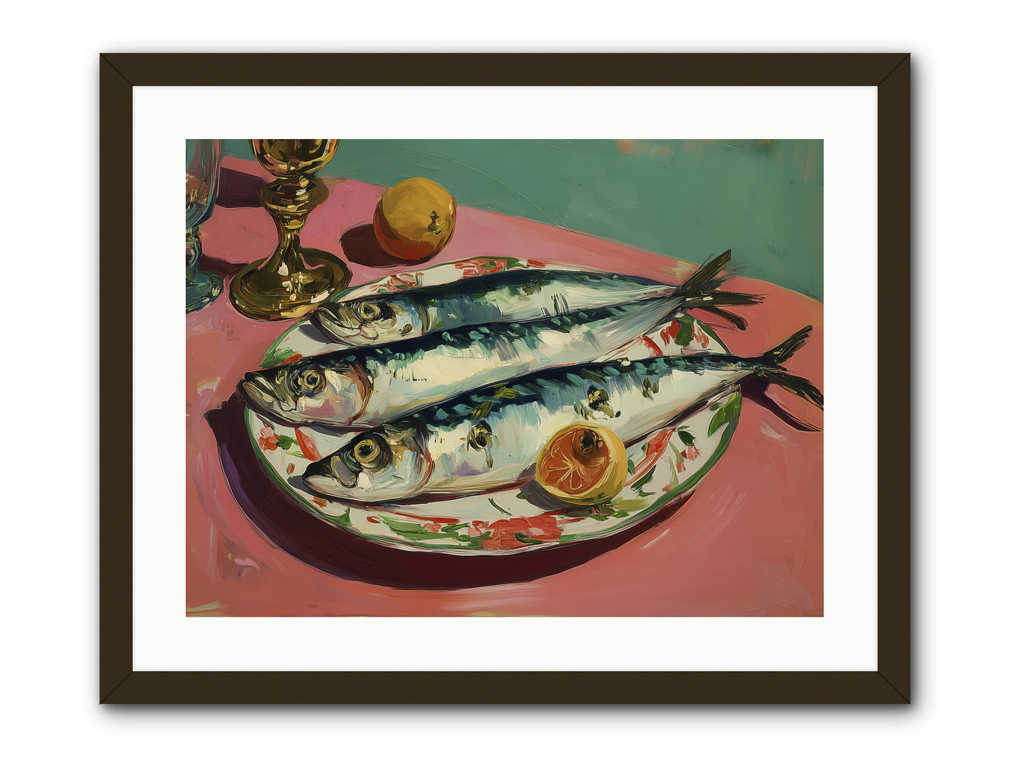 Silver Storm Feast -- Framed Print - Black 24x18