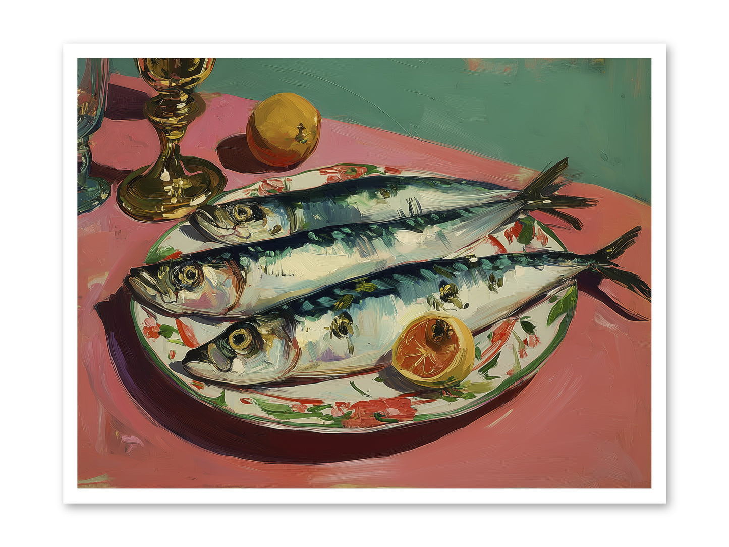 Silver Storm Feast -- Paper Print 40x30