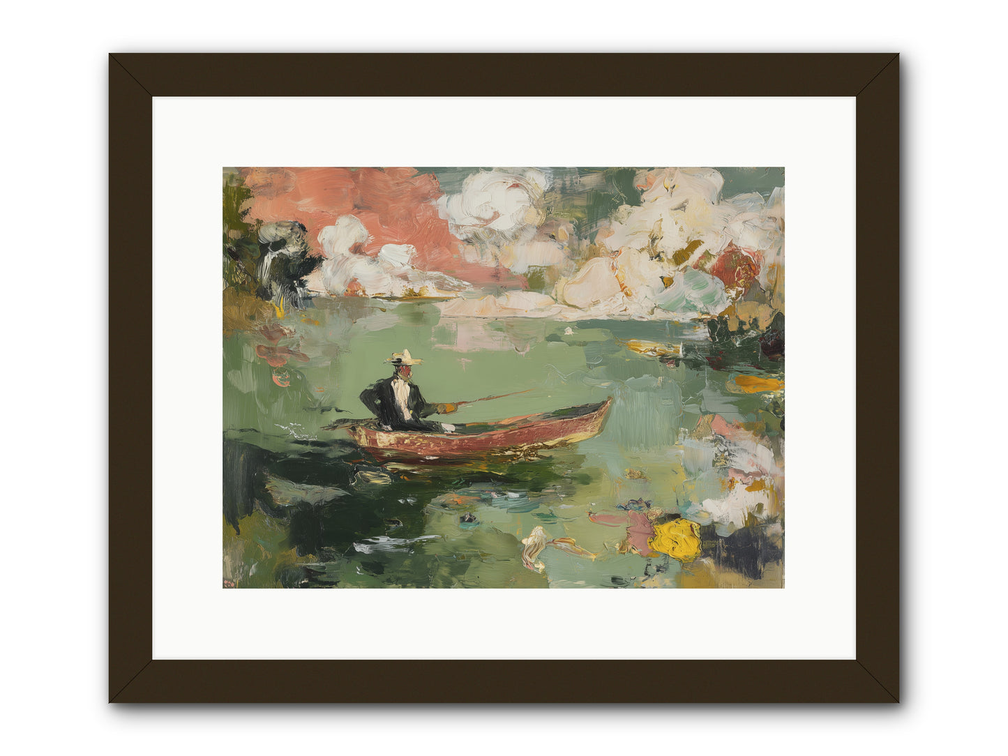 Single Ripple -- Framed Print - Black 16x12