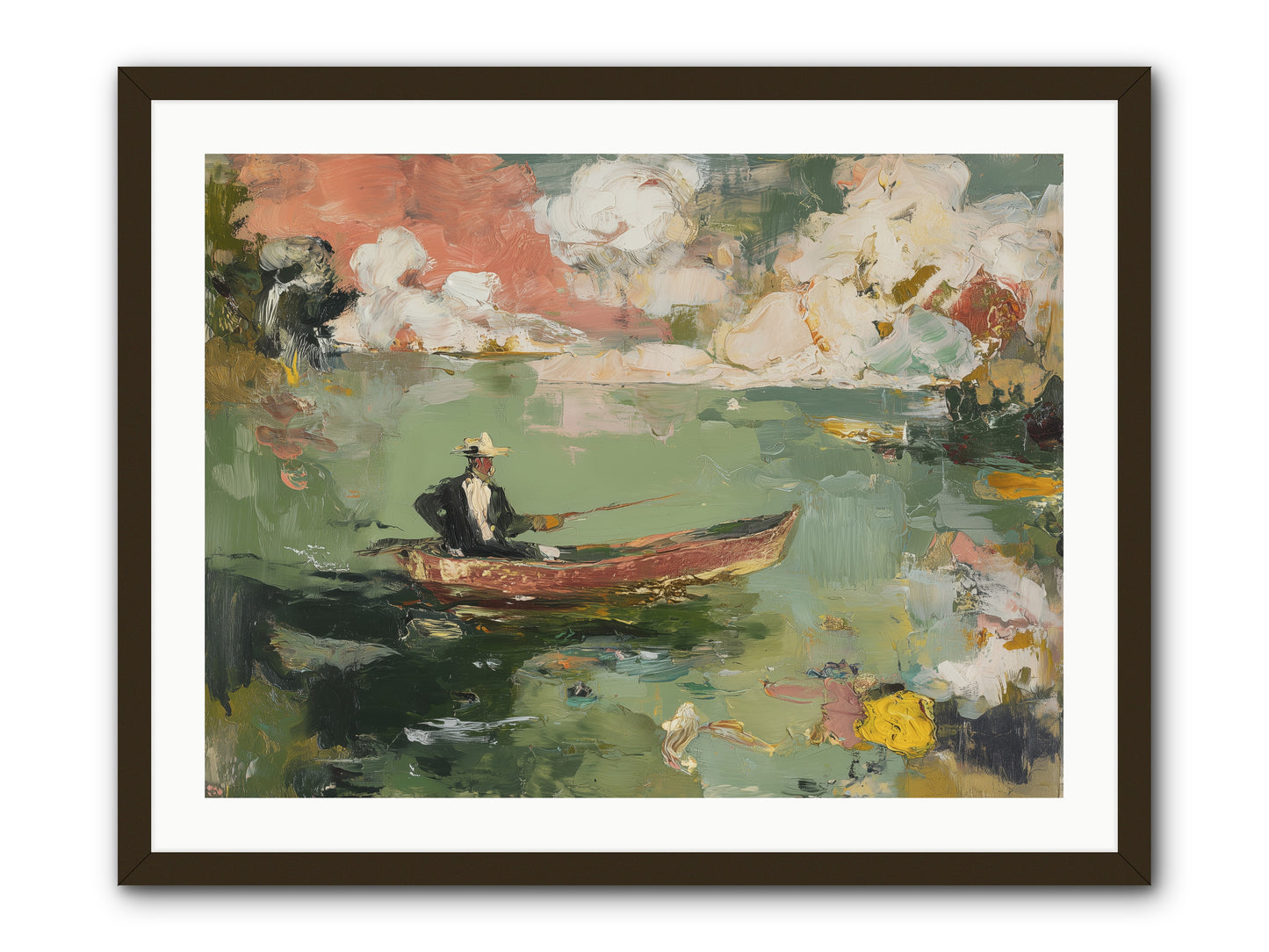 Single Ripple -- Framed Print - Black 32x24