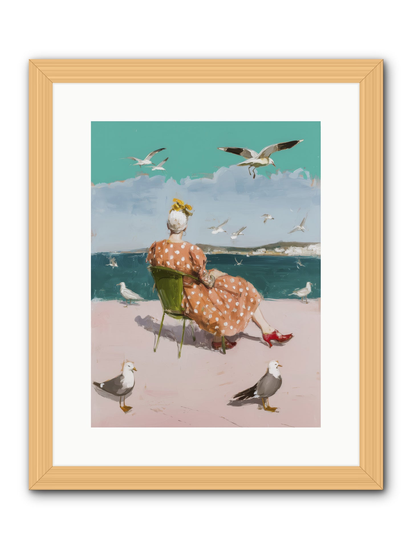 Single Soul Sunshine -- Framed Print - Natural 12x16