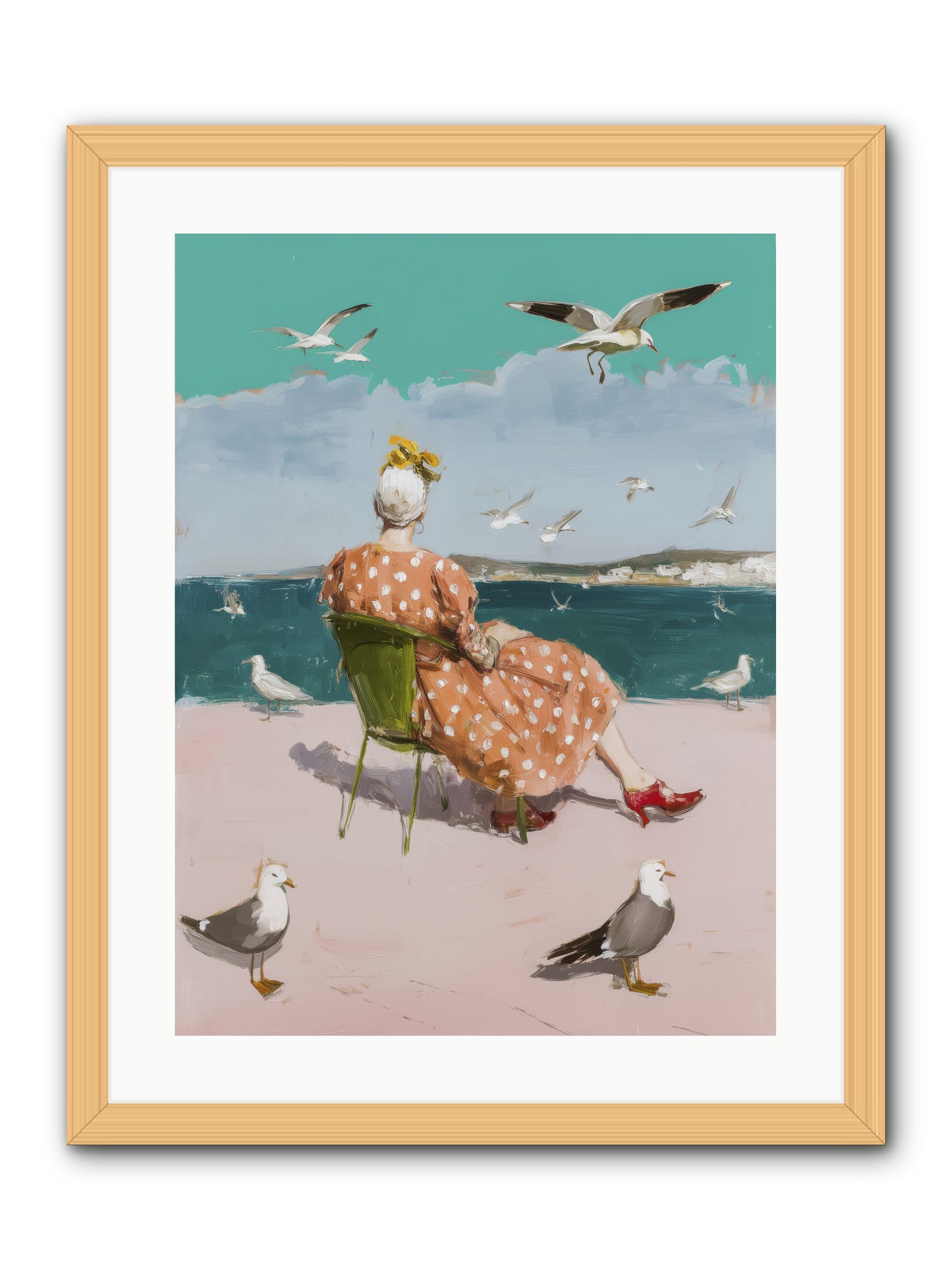 Single Soul Sunshine -- Framed Print - Natural 18x24