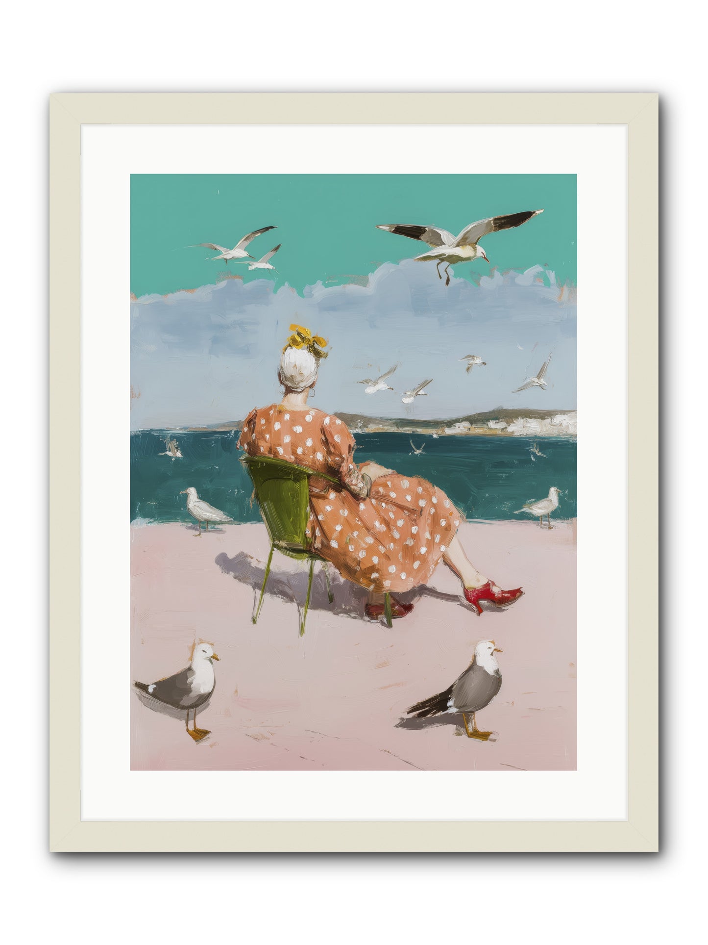 Single Soul Sunshine -- Framed Print - White 18x24