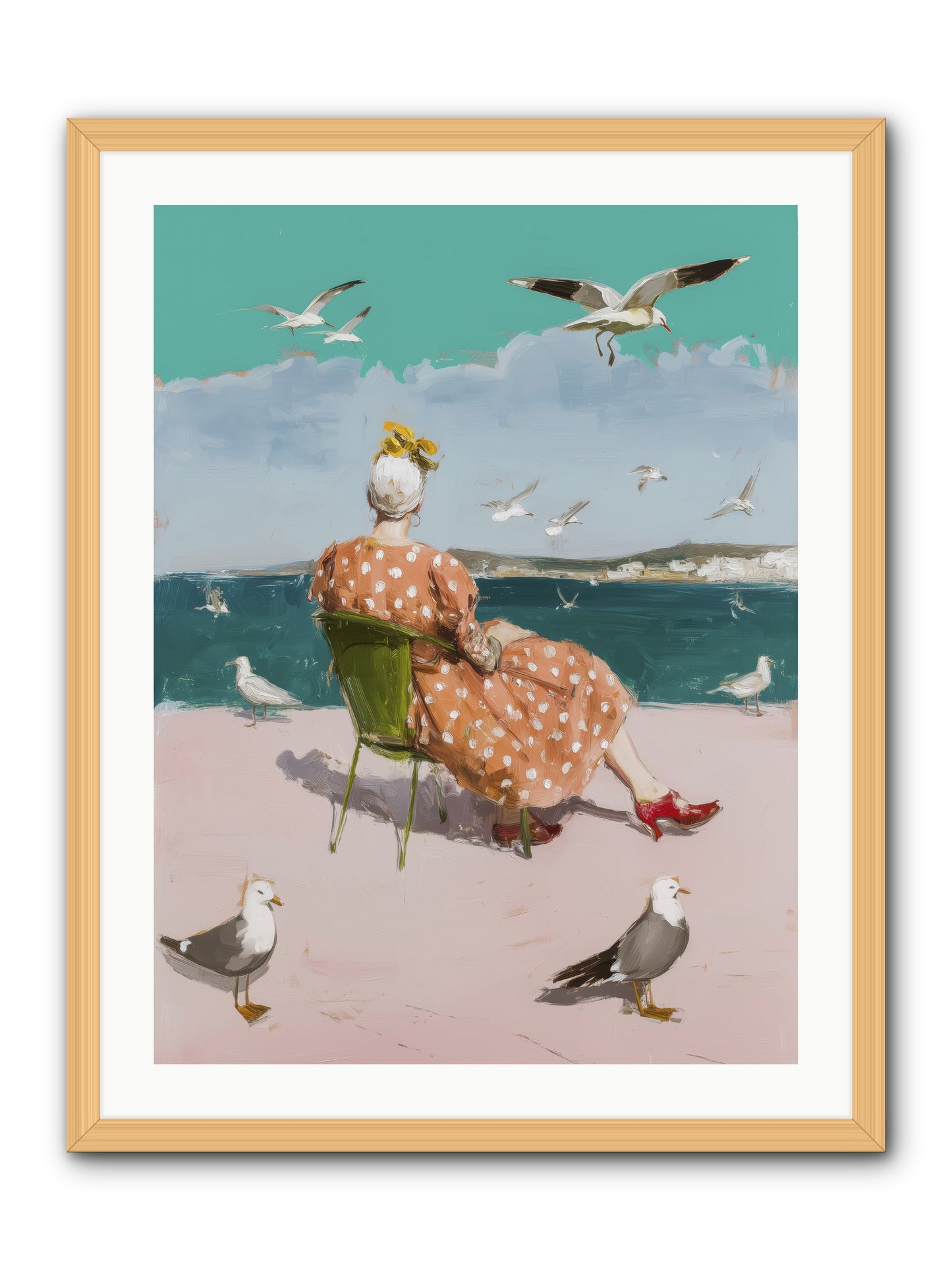 Single Soul Sunshine -- Framed Print - Natural 24x32