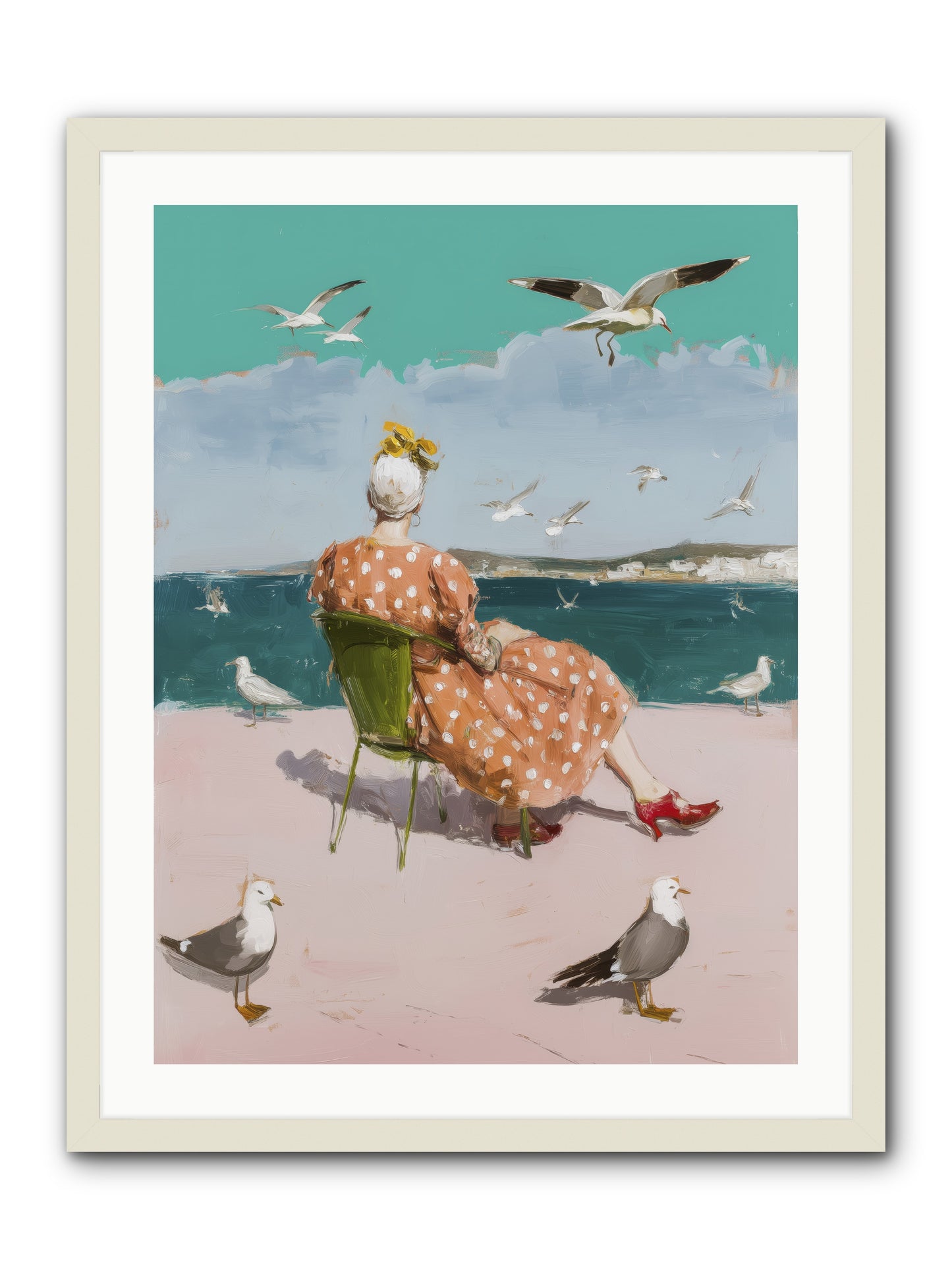 Single Soul Sunshine -- Framed Print - White 24x32