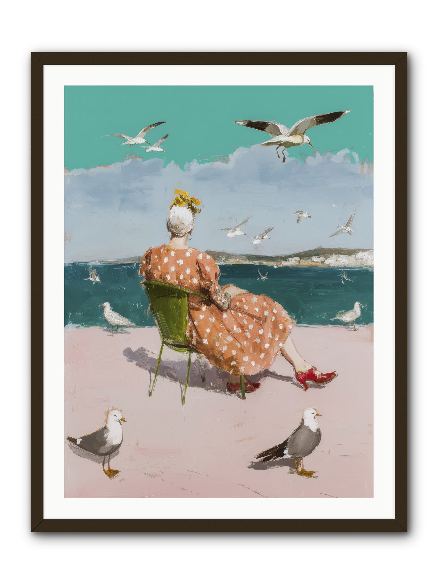 Single Soul Sunshine -- Framed Print - Black 30x40