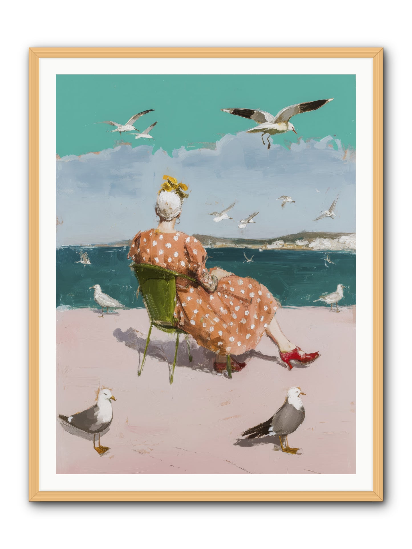 Single Soul Sunshine -- Framed Print - Natural 36x48