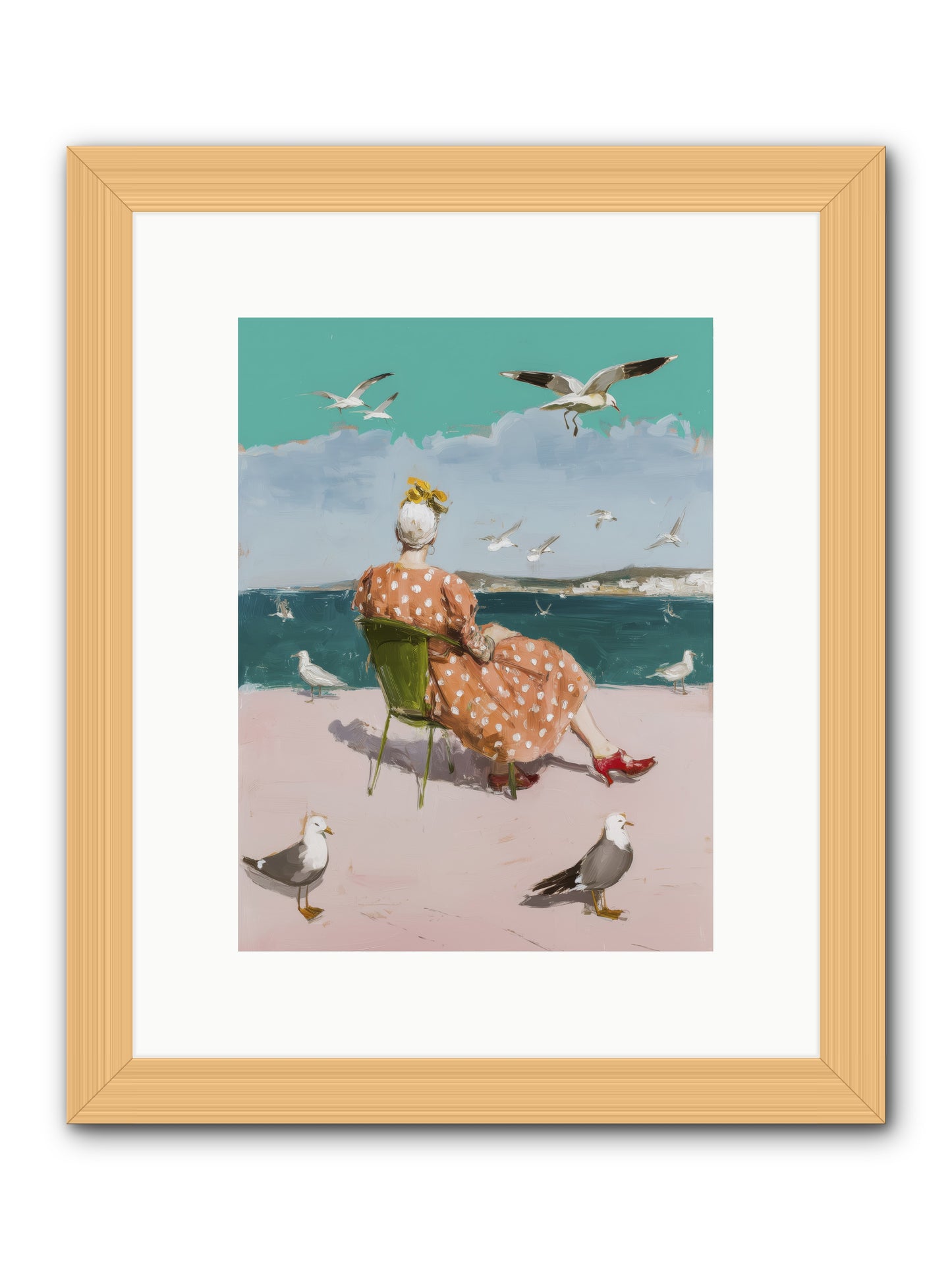 Single Soul Sunshine -- Framed Print - Natural 9x12