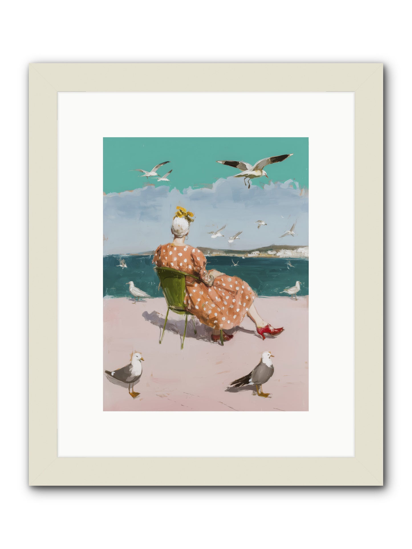 Single Soul Sunshine -- Framed Print - White 9x12