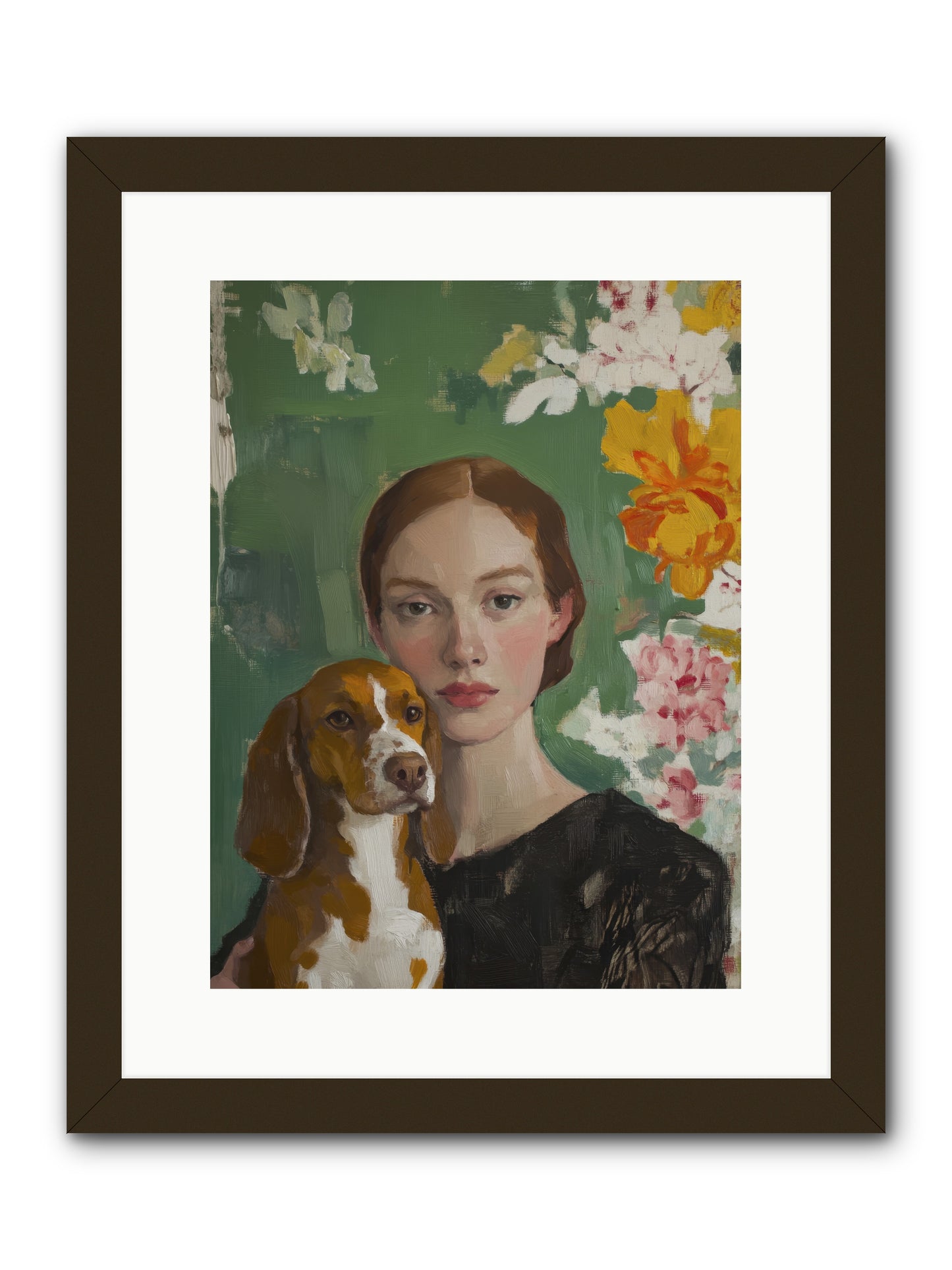 Sir Noodles -- Framed Print - Black 12x16