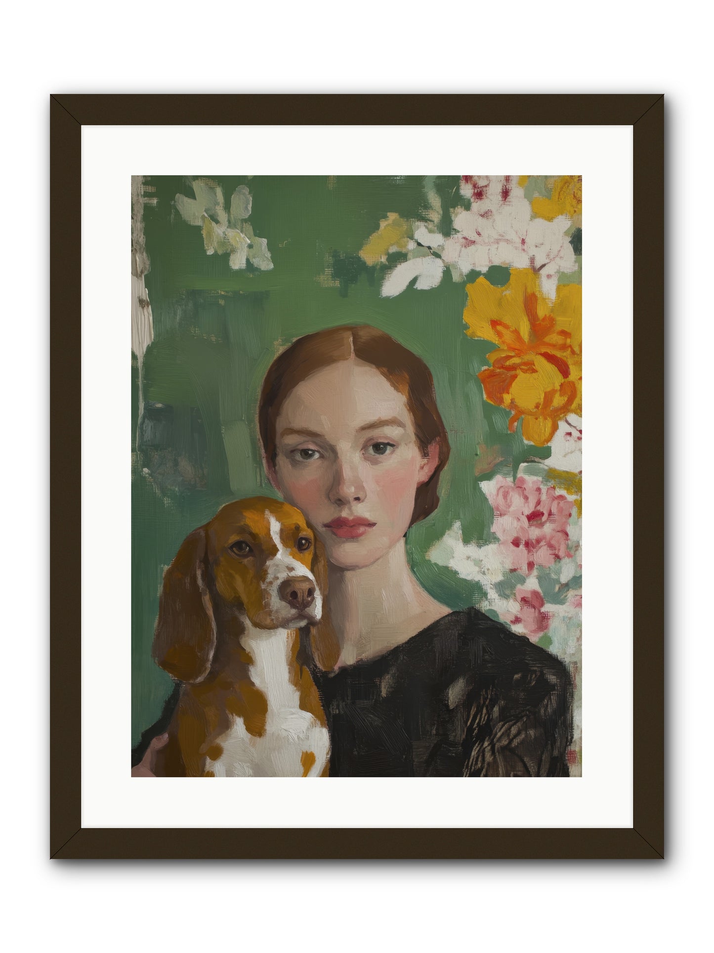 Sir Noodles -- Framed Print - Black 18x24