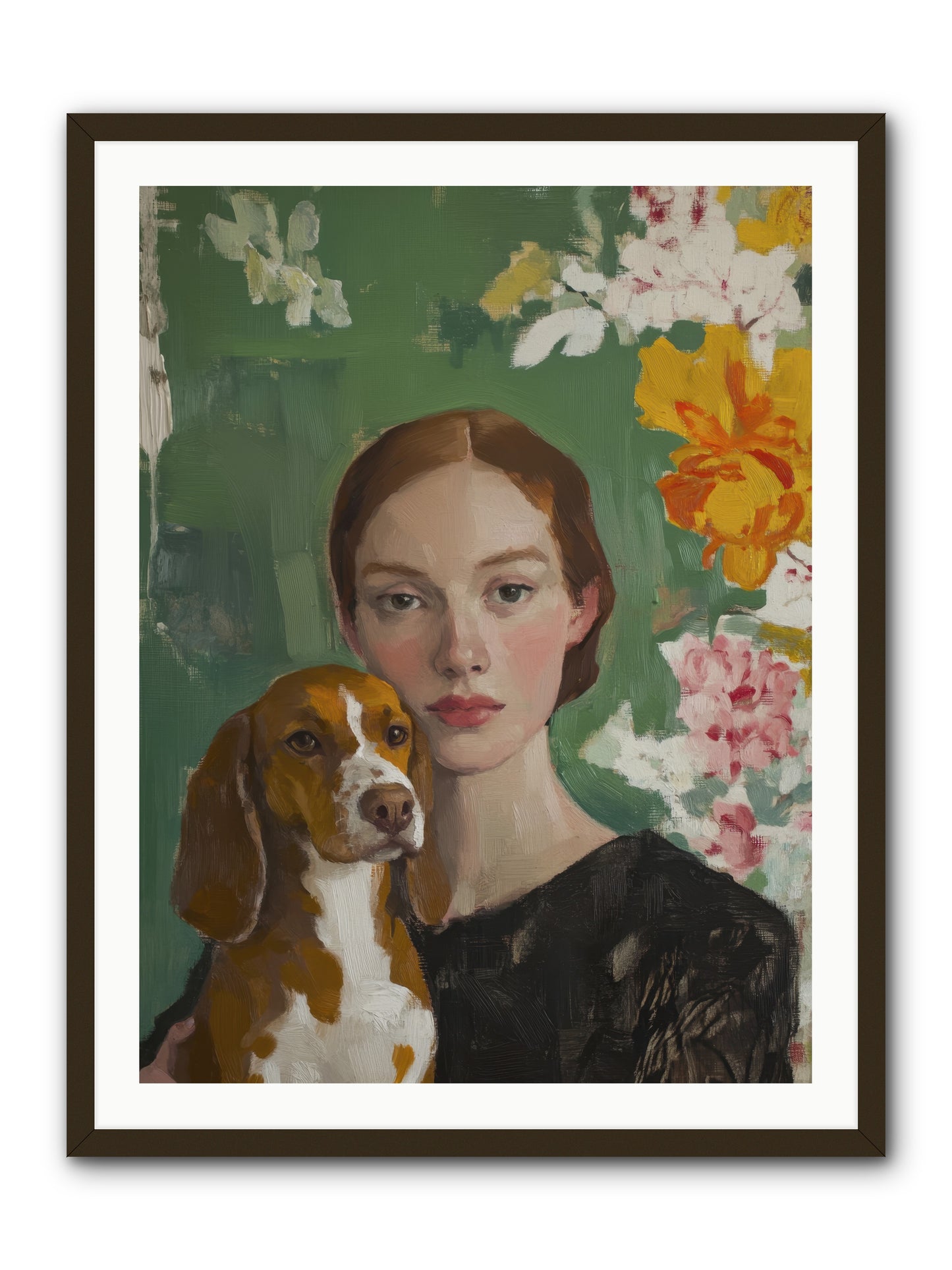 Sir Noodles -- Framed Print - Black 30x40