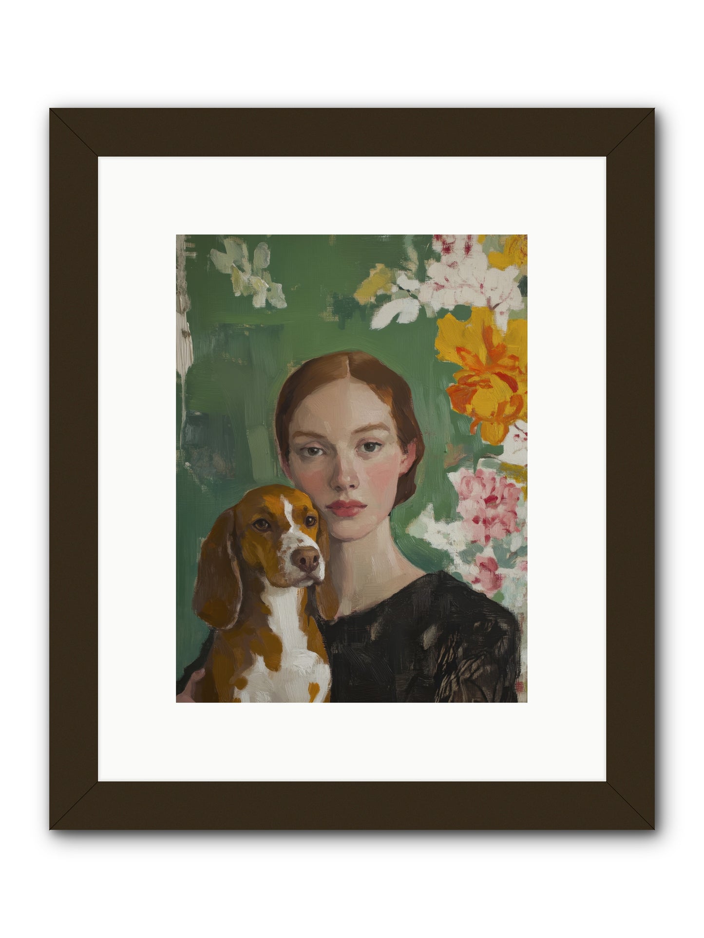 Sir Noodles -- Framed Print - Black 9x12