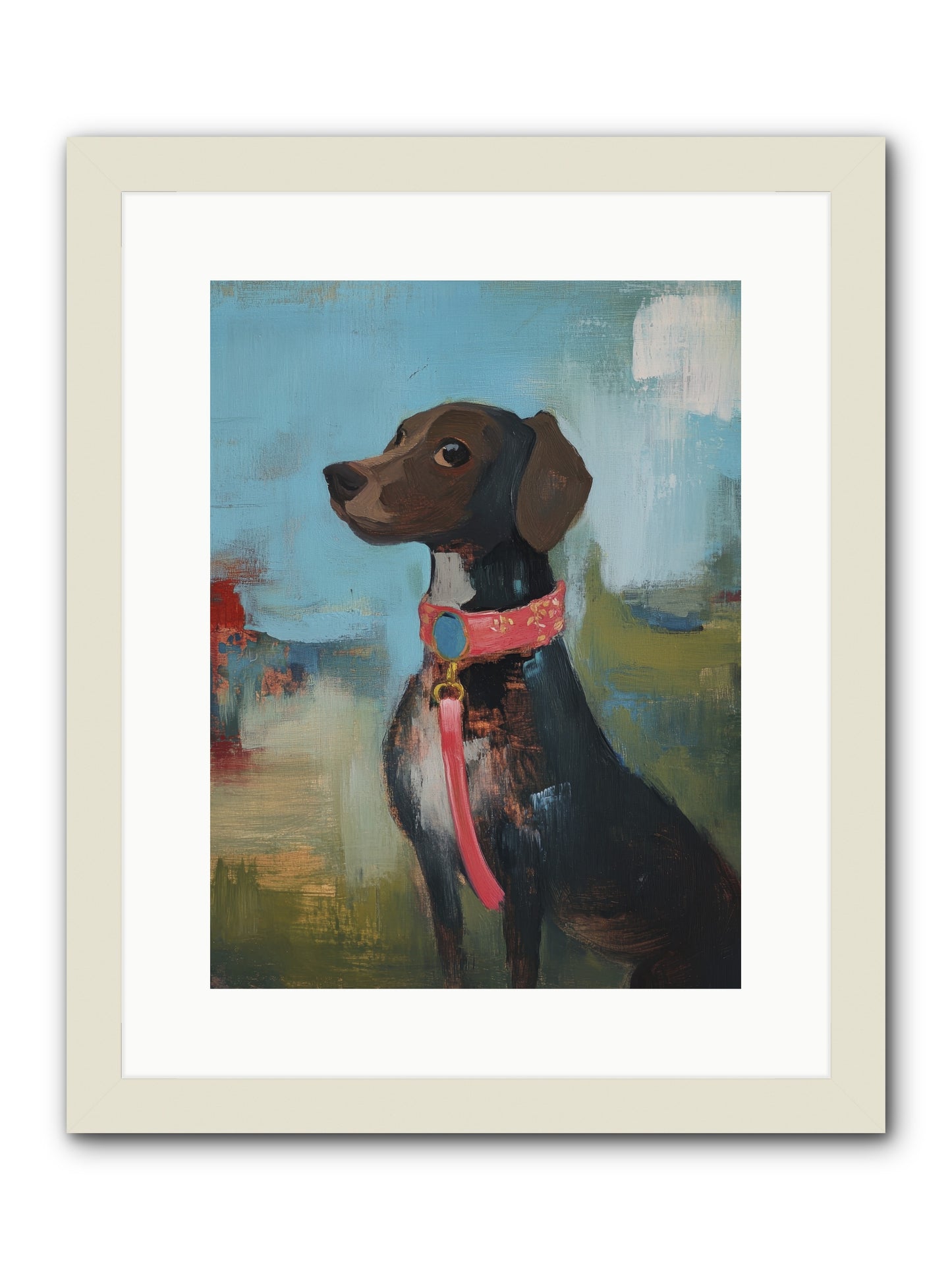 Sir Reginald -- Framed Print - White 12x16