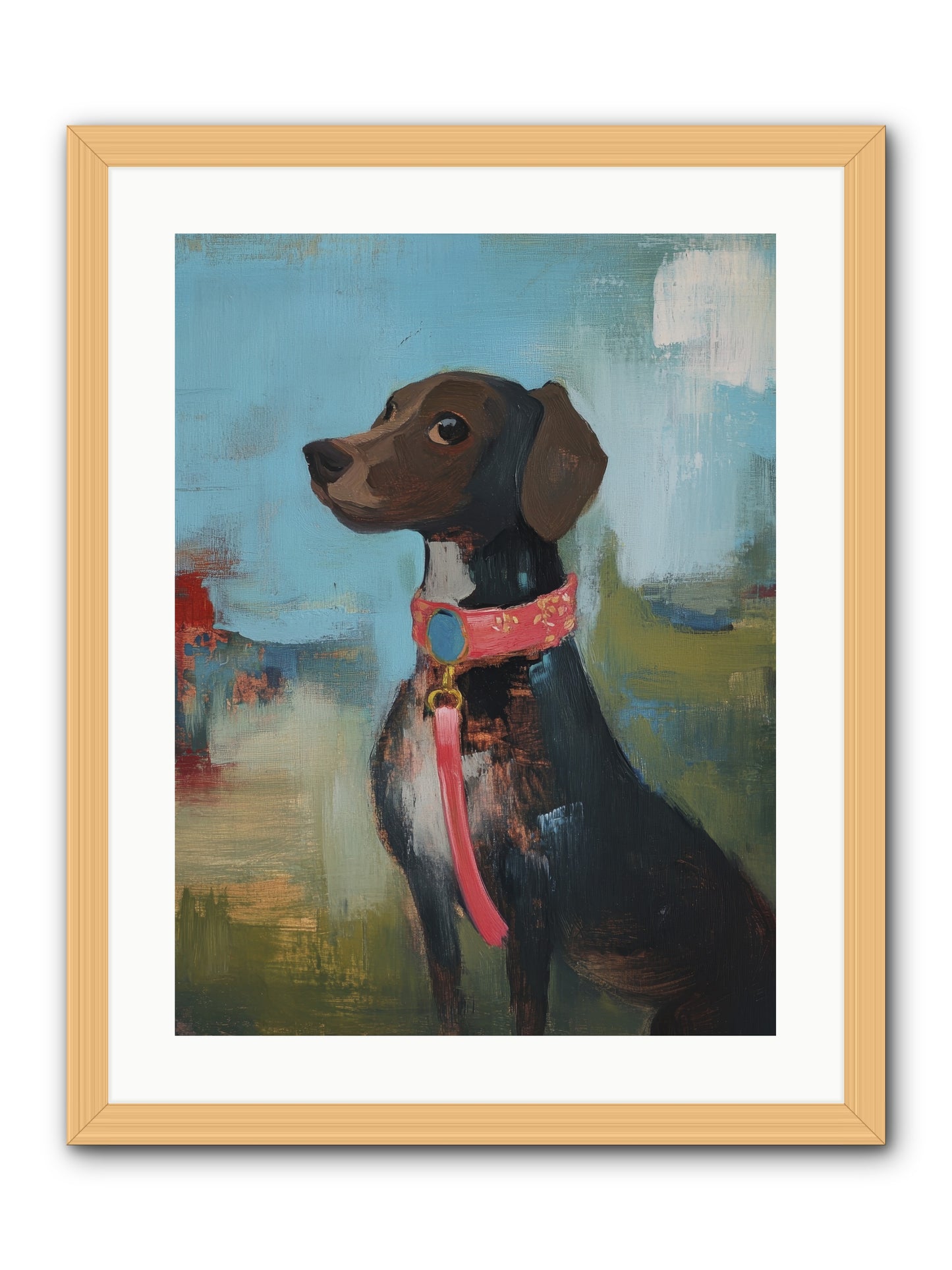 Sir Reginald -- Framed Print - Natural 18x24