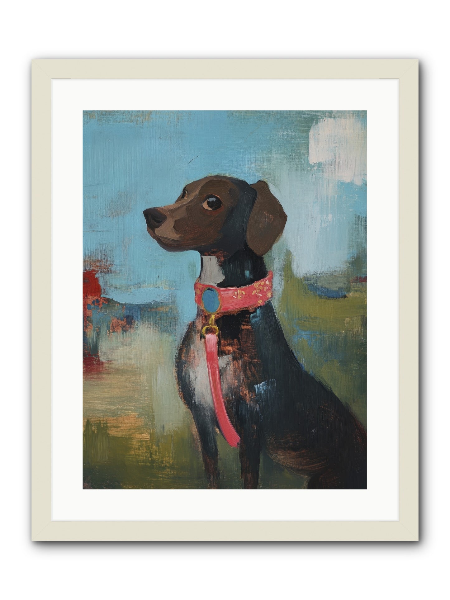 Sir Reginald -- Framed Print - White 18x24