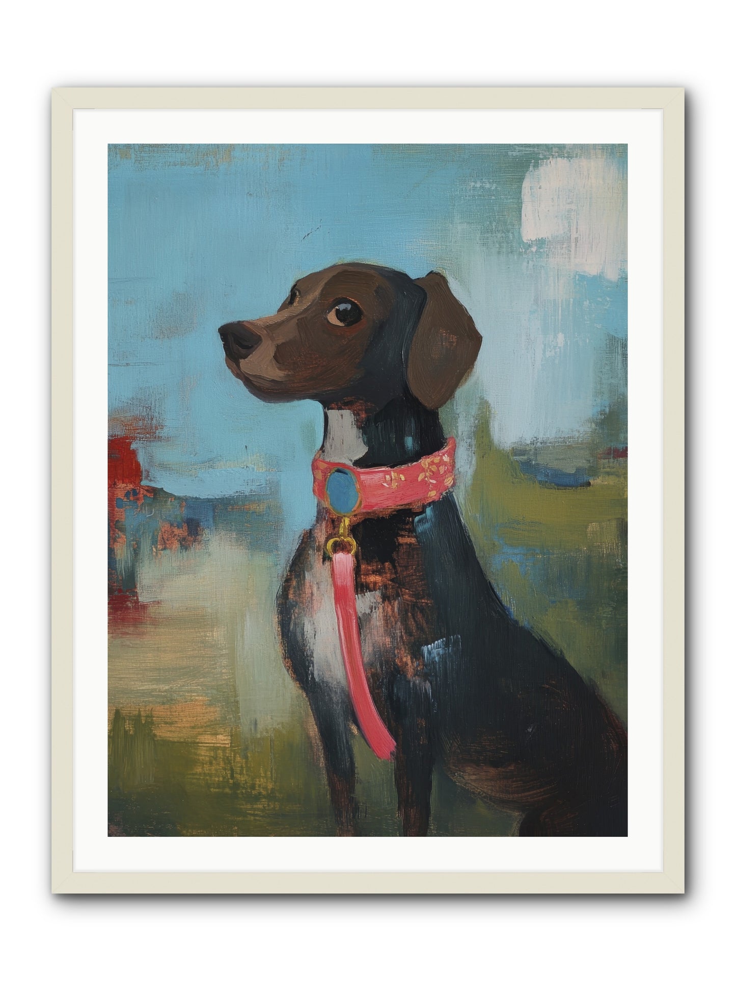 Sir Reginald -- Framed Print - White 30x40