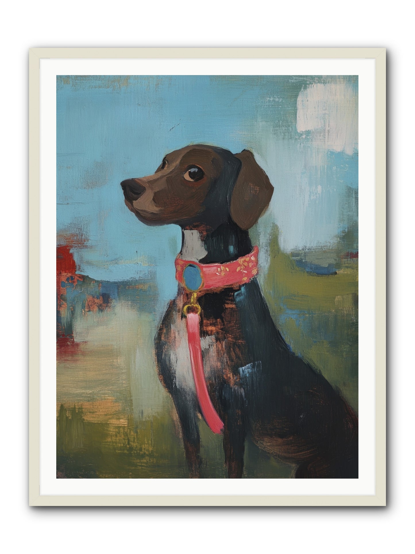 Sir Reginald -- Framed Print - White 36x48