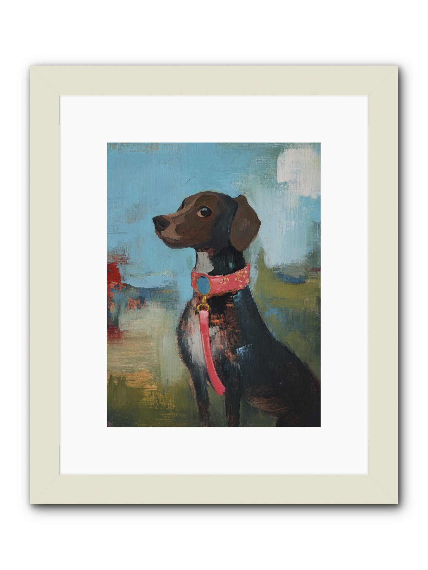 Sir Reginald -- Framed Print - White 9x12