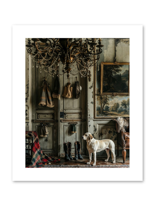 Sir Whiskers Von Snuggle -- Paper Print 8x10
