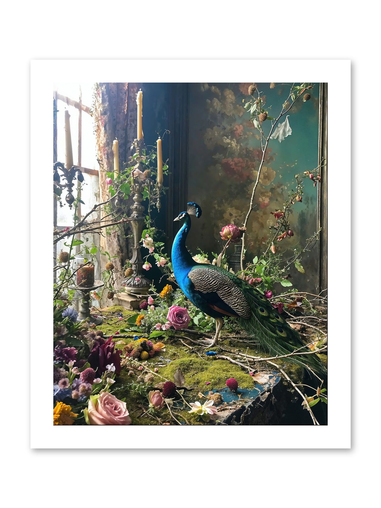 Siren Of The Gardens -- Paper Print 12x15