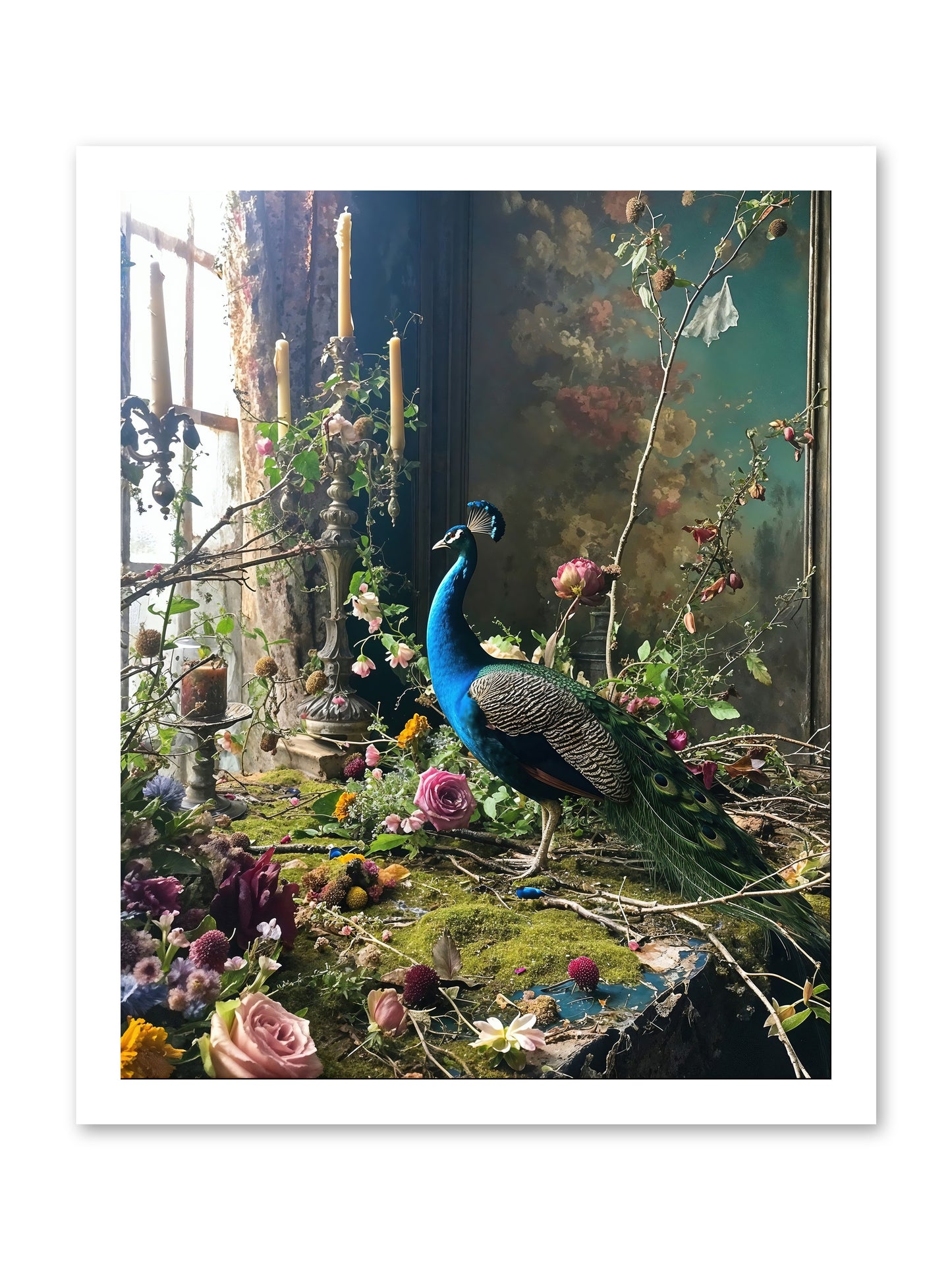Siren Of The Gardens -- Loose Canvas Print 16x20