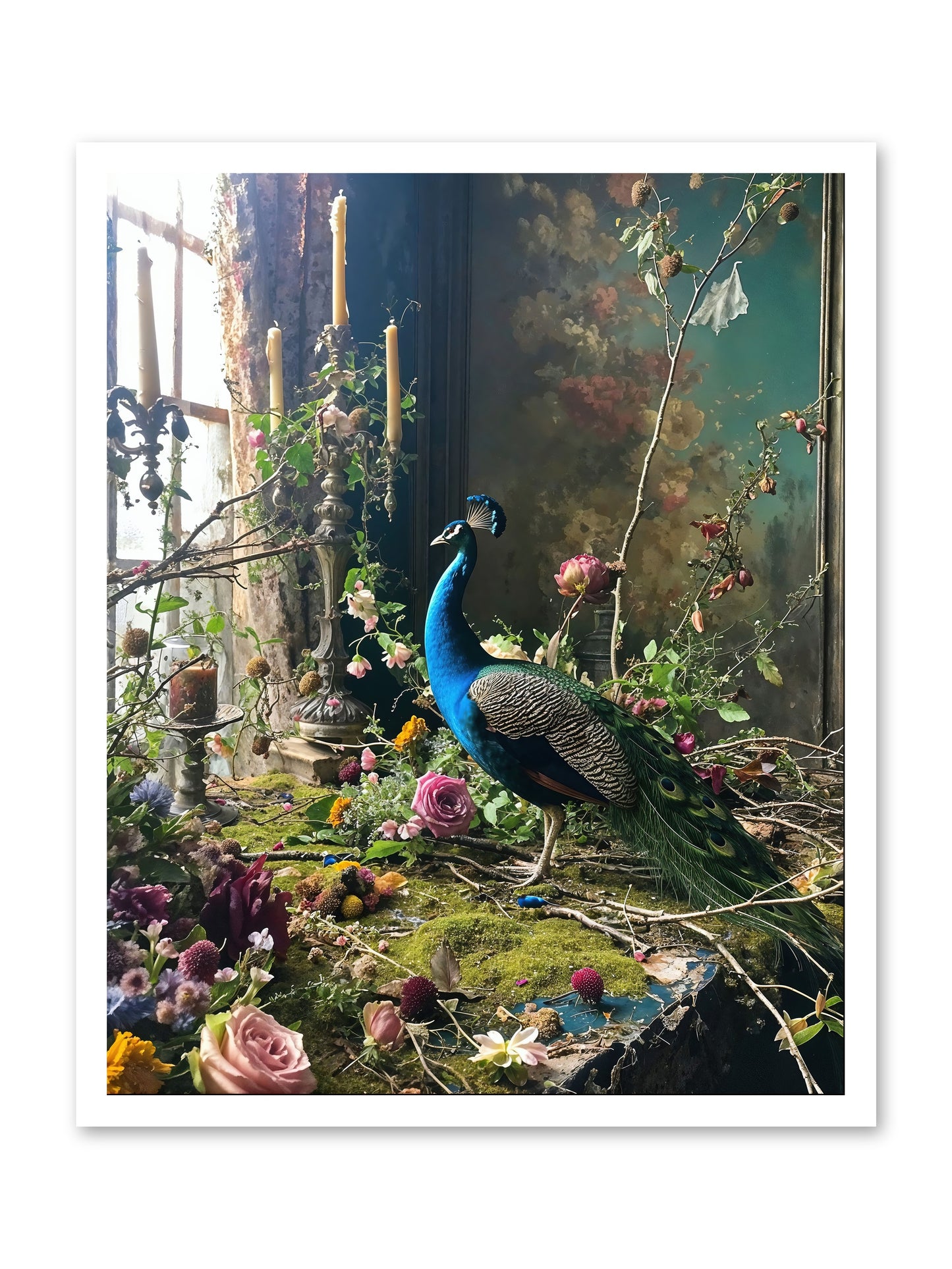 Siren Of The Gardens -- Paper Print 24x30