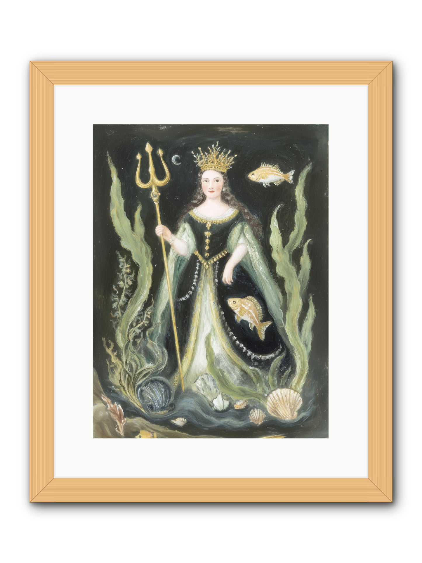 Siren Song -- Framed Print - Natural 12x16