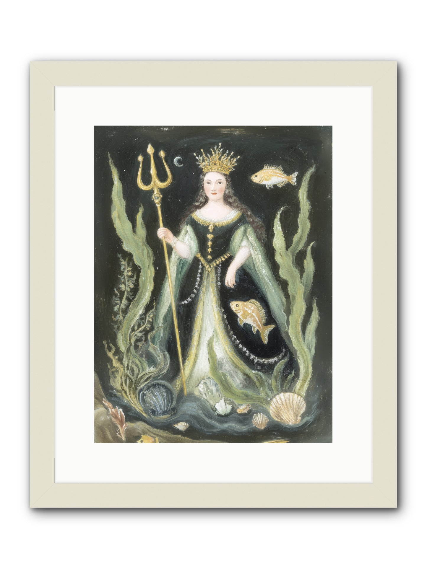 Siren Song -- Framed Print - White 12x16
