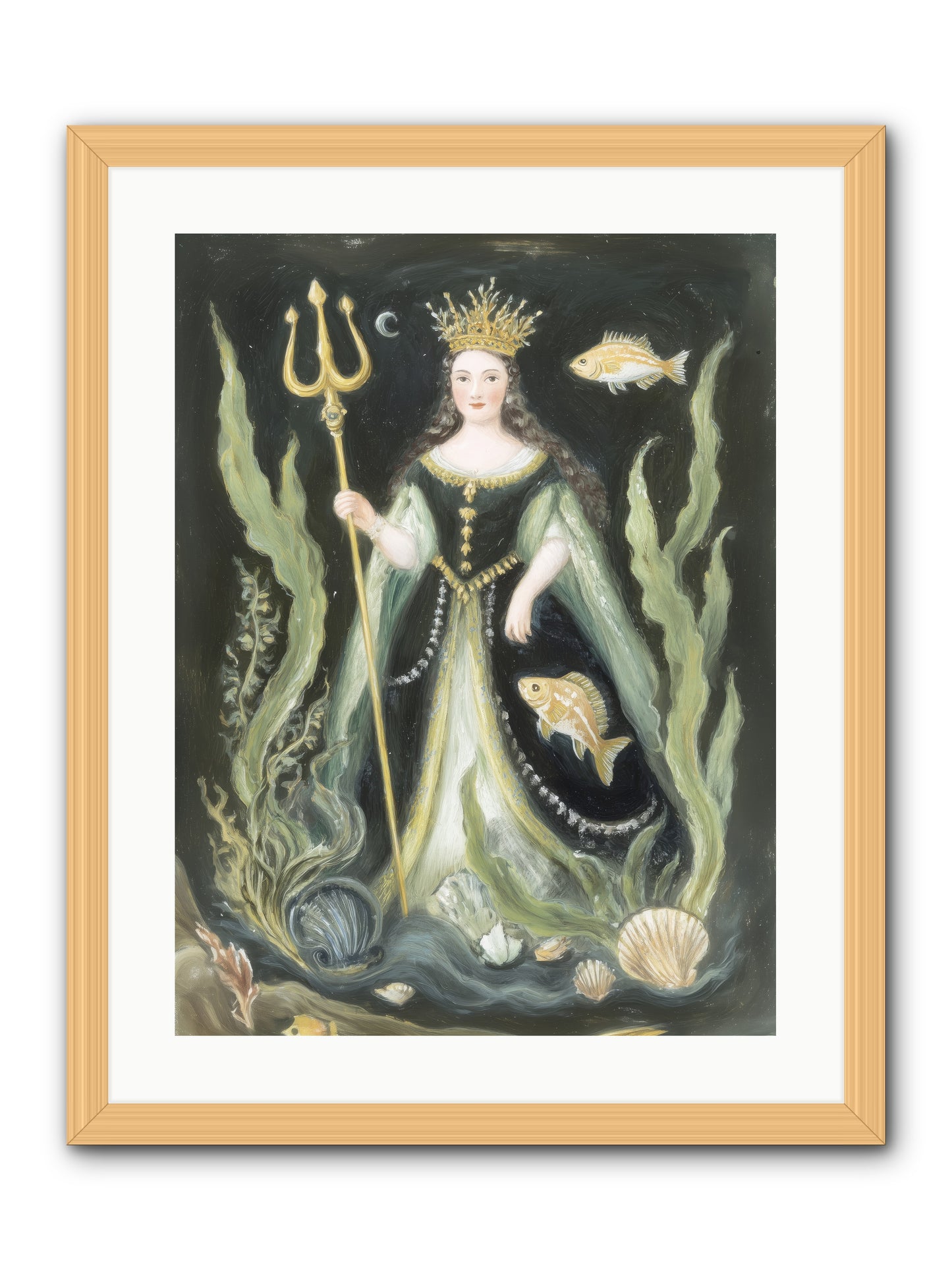 Siren Song -- Framed Print - Natural 18x24