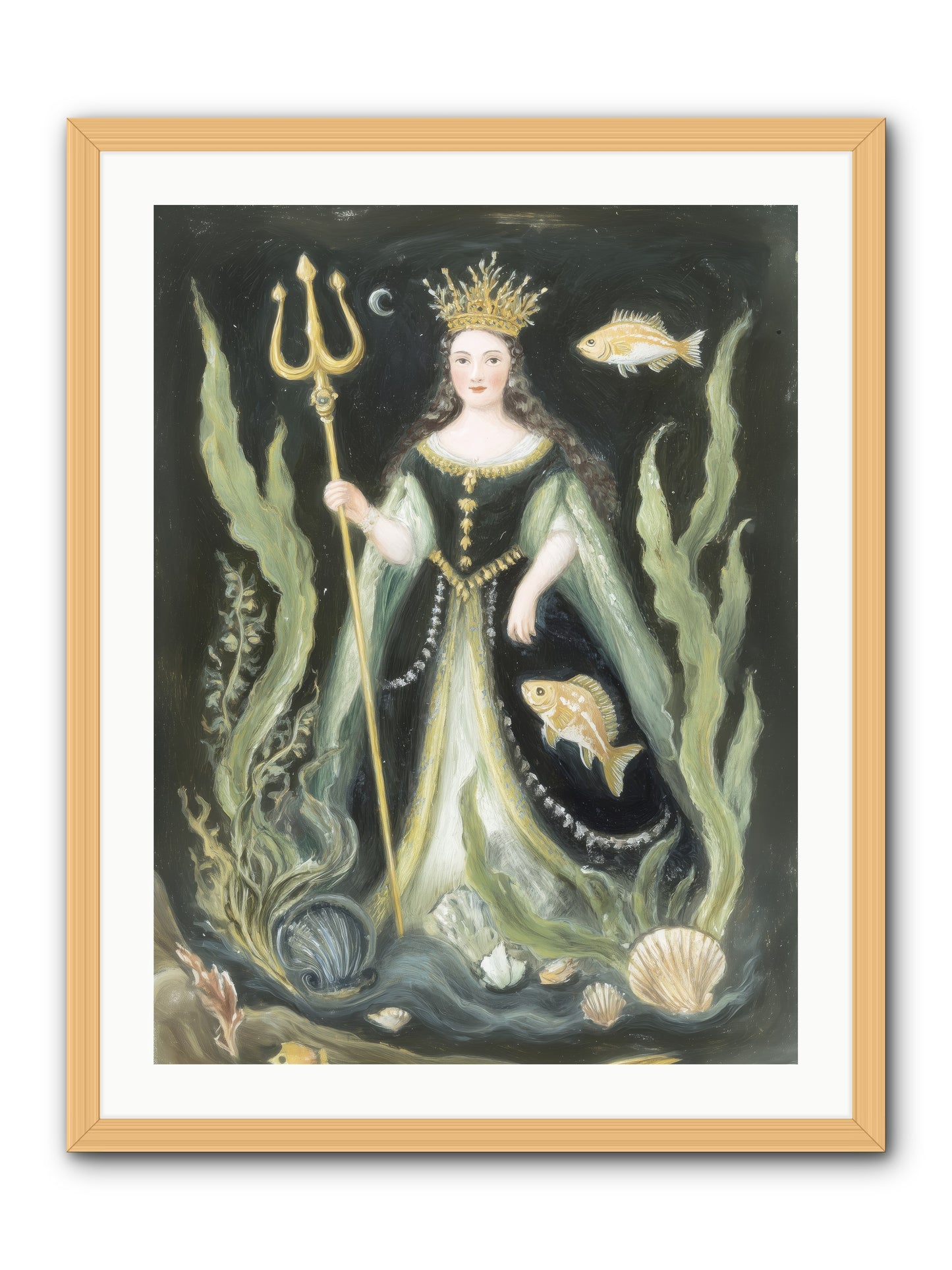Siren Song -- Framed Print - Natural 24x32