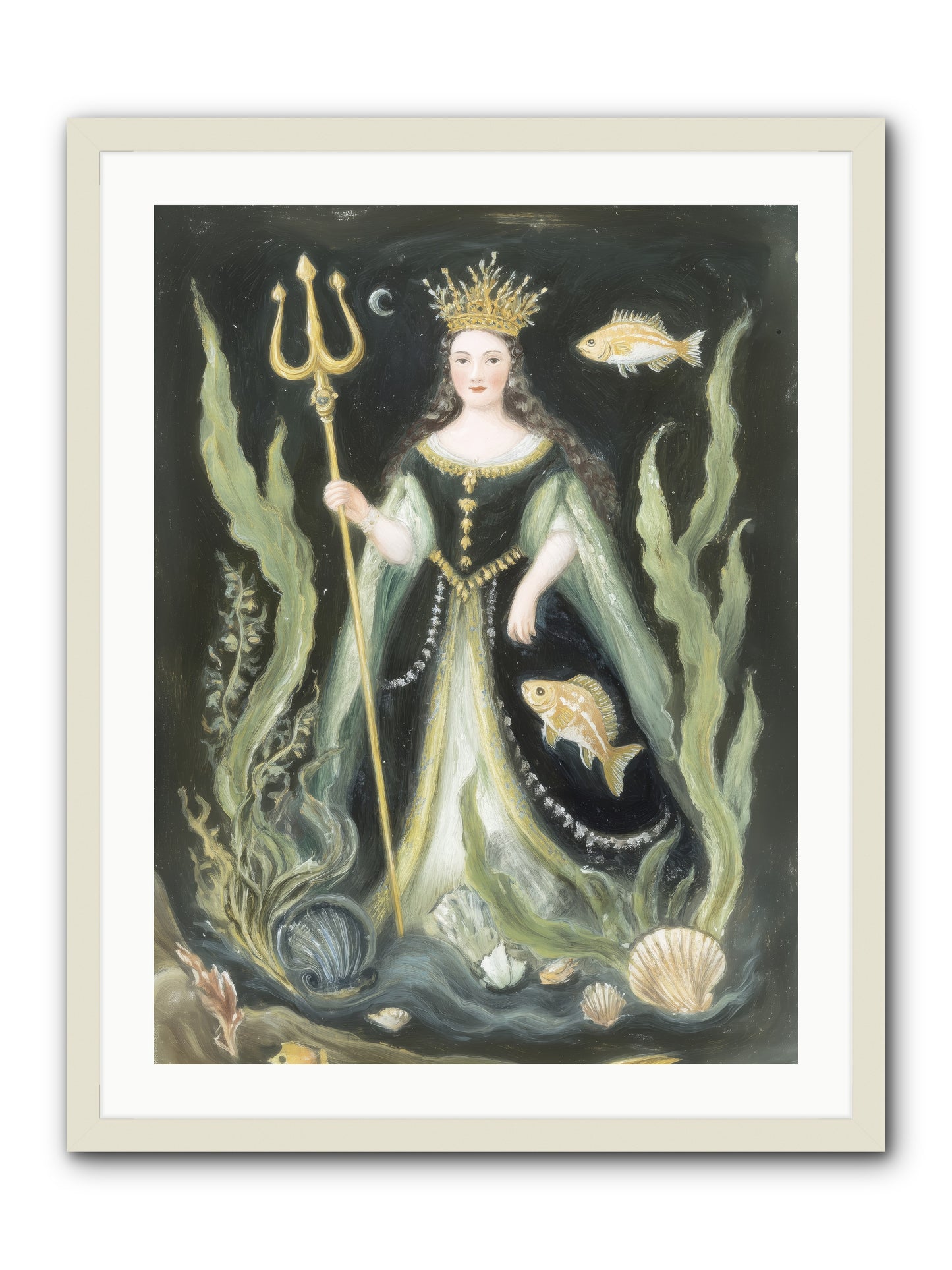 Siren Song -- Framed Print - White 24x32