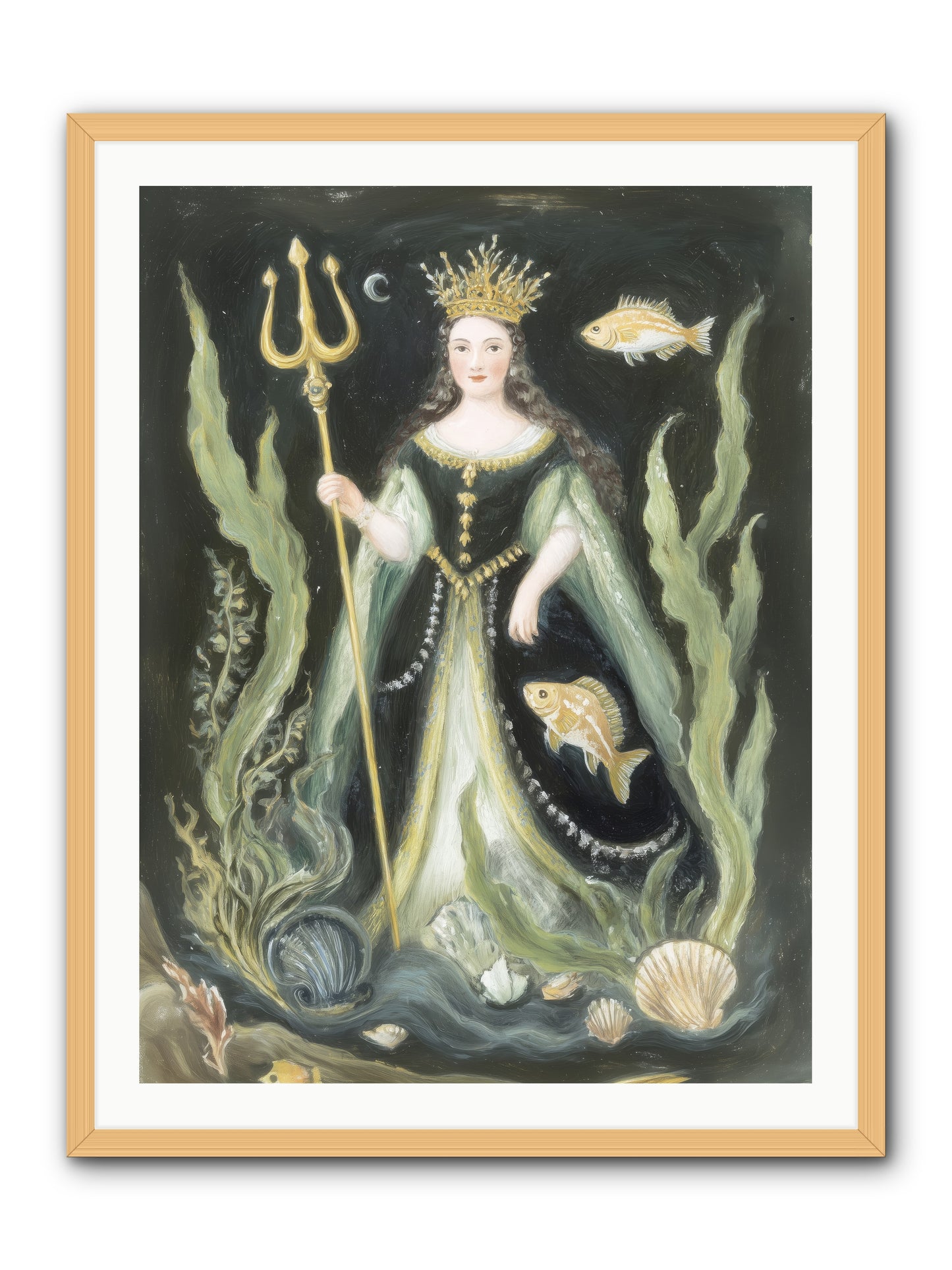 Siren Song -- Framed Print - Natural 30x40