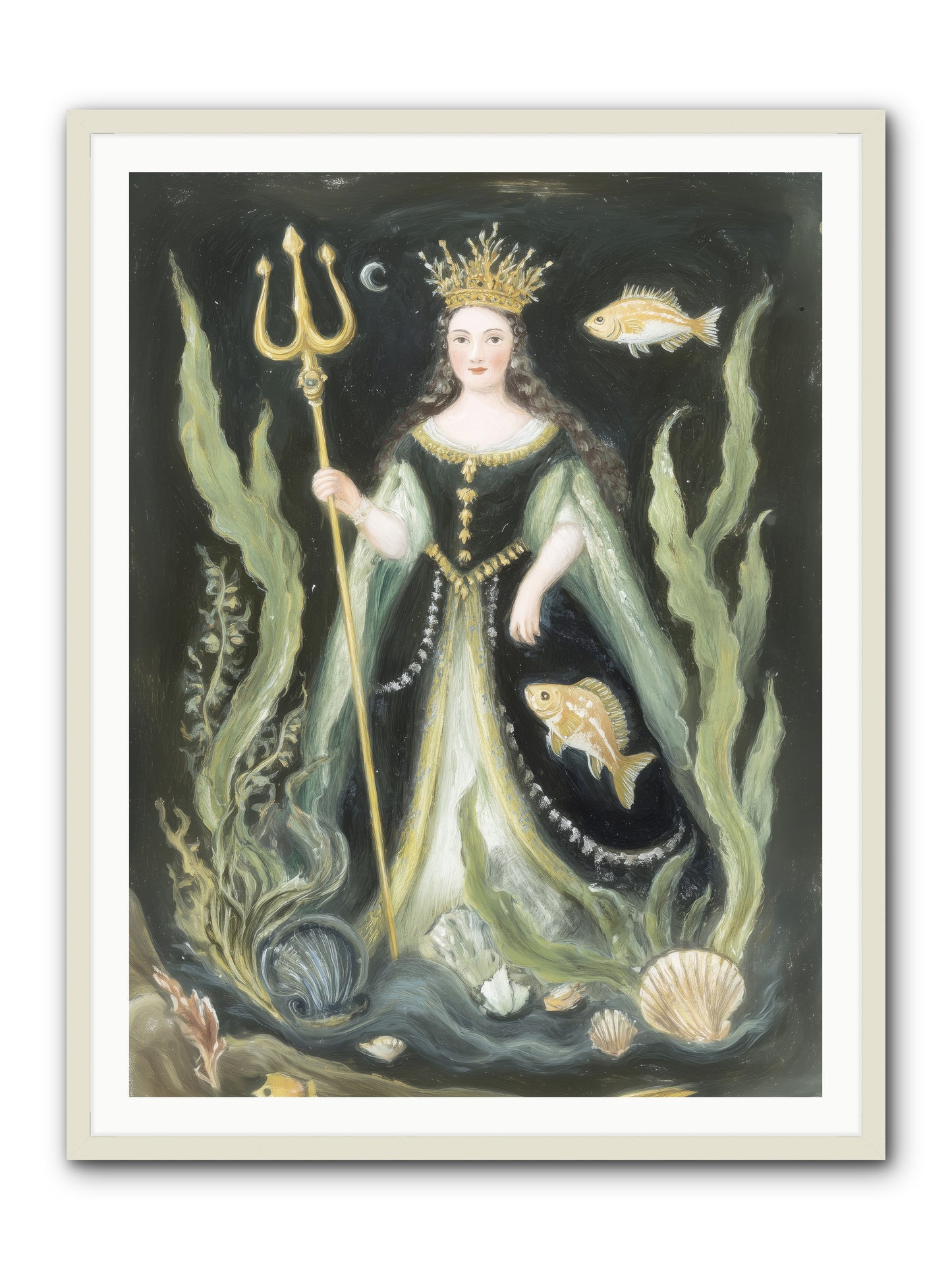 Siren Song -- Framed Print - White 36x48