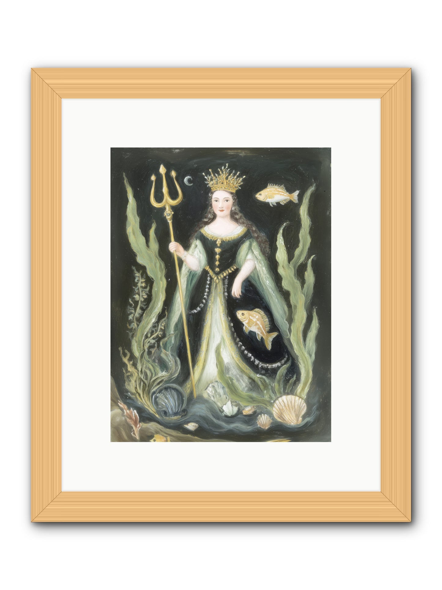 Siren Song -- Framed Print - Natural 9x12
