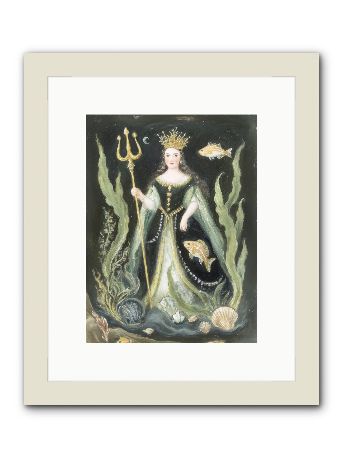 Siren Song -- Framed Print - White 9x12