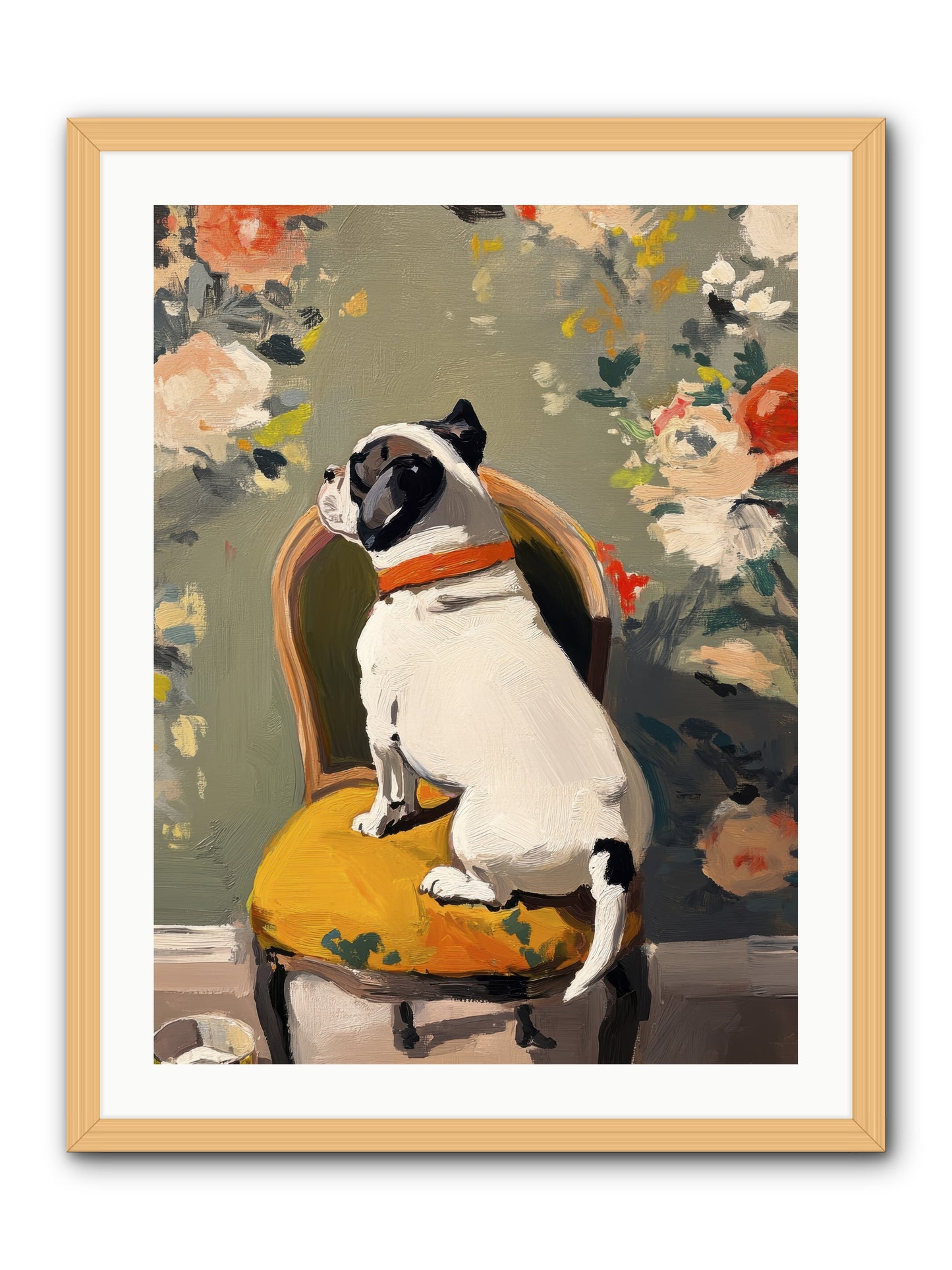 Sitting Room Splendor -- Framed Print - Natural 24x32