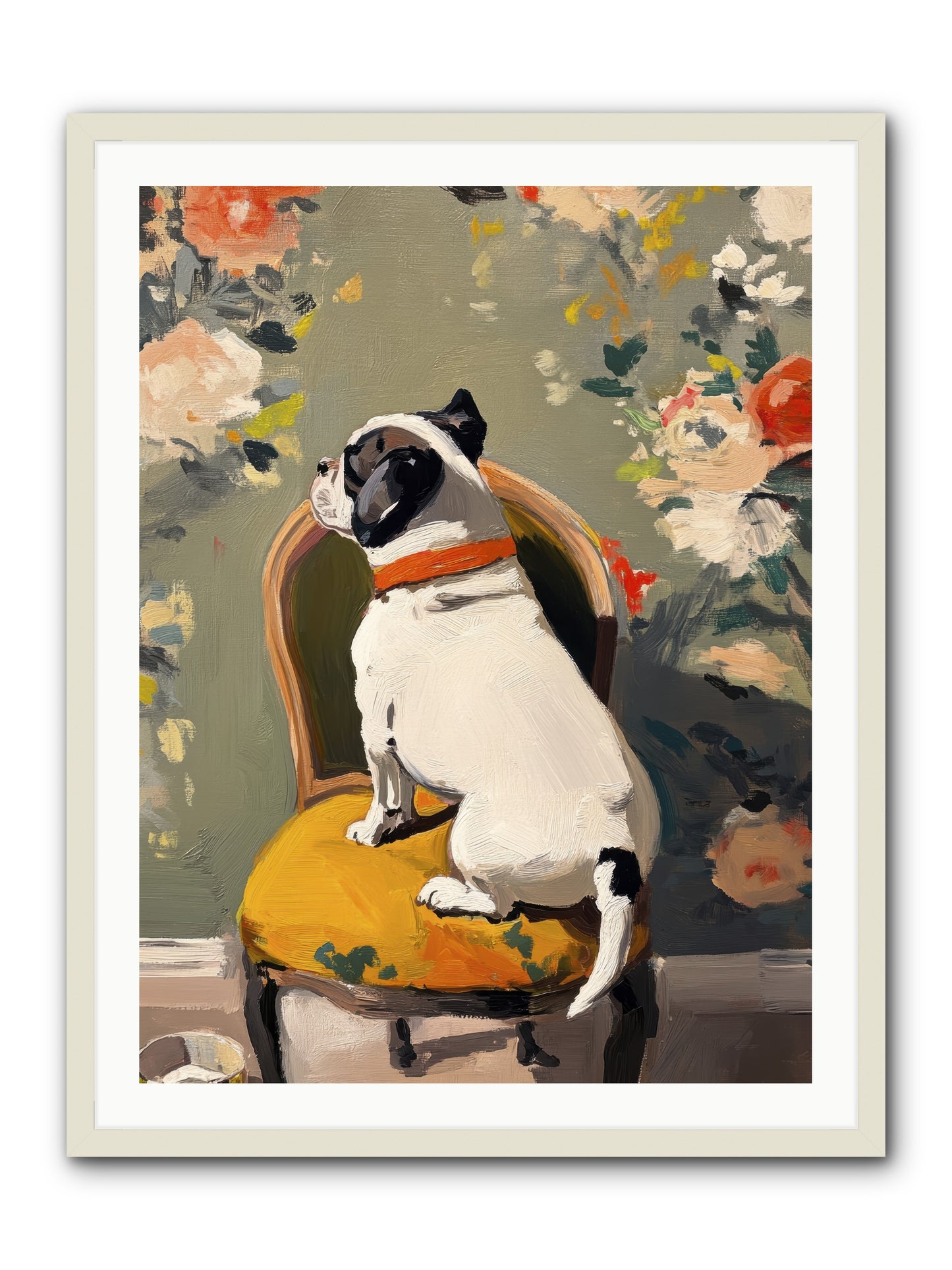 Sitting Room Splendor -- Framed Print - White 30x40