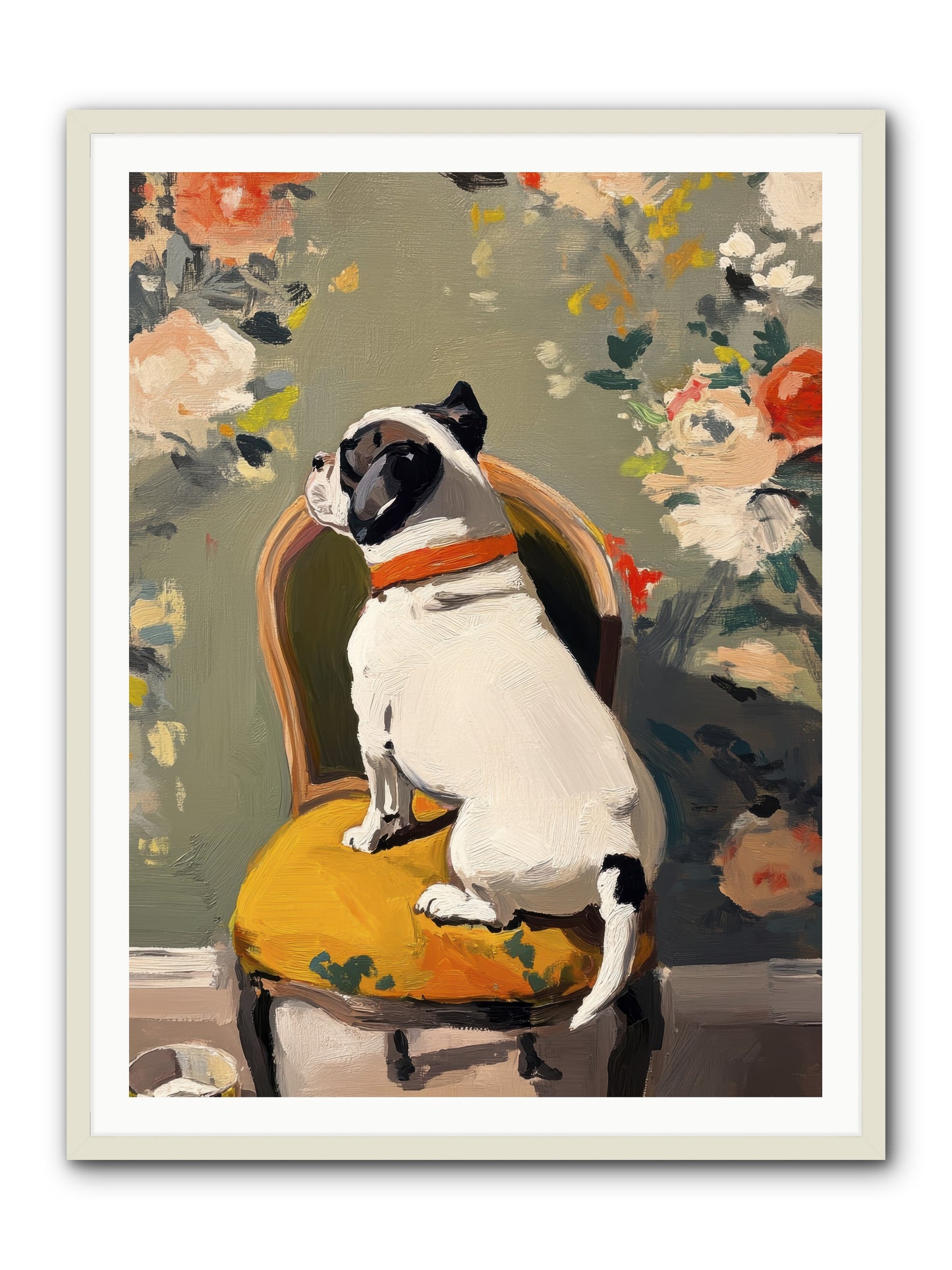 Sitting Room Splendor -- Framed Print - White 36x48