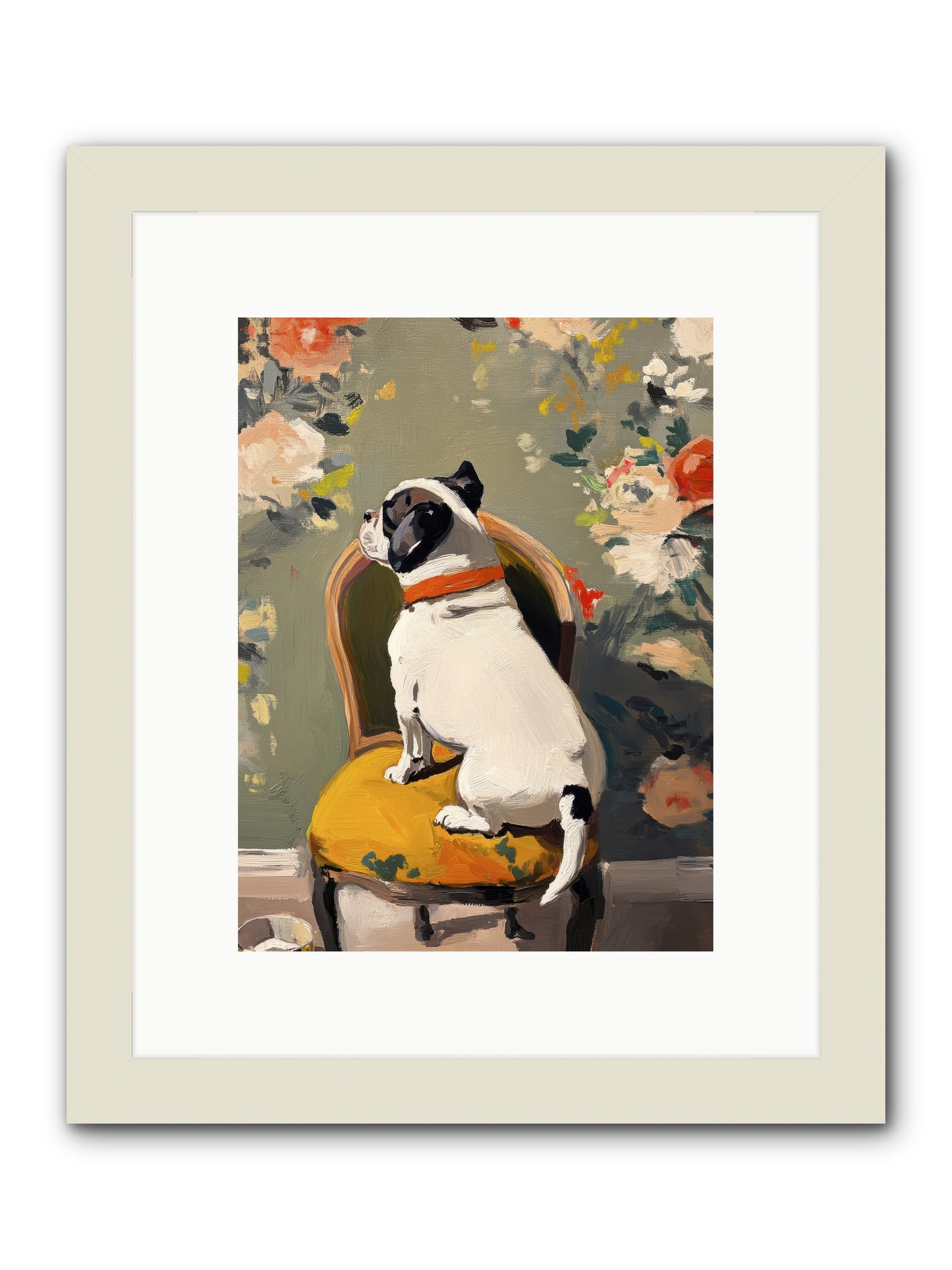 Sitting Room Splendor -- Framed Print - White 9x12